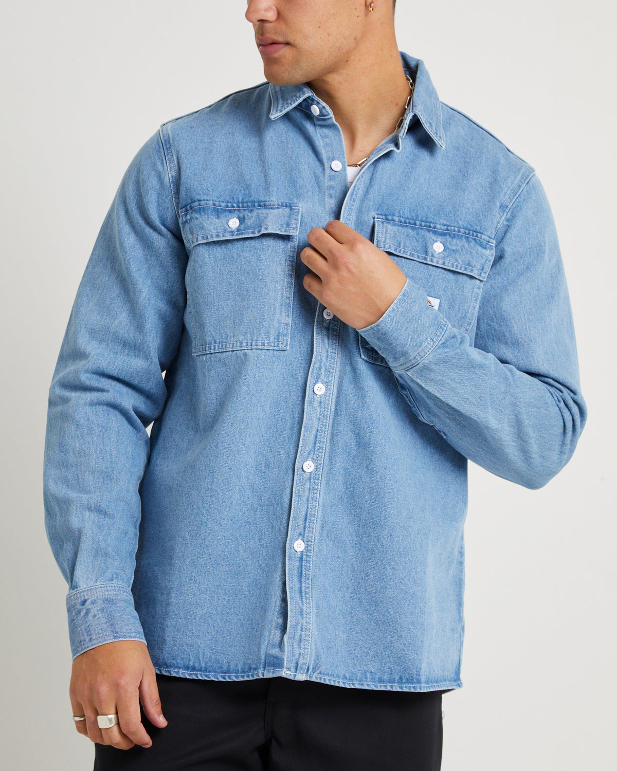 Jacinto Denim LS Shirt RINSED INDIGO