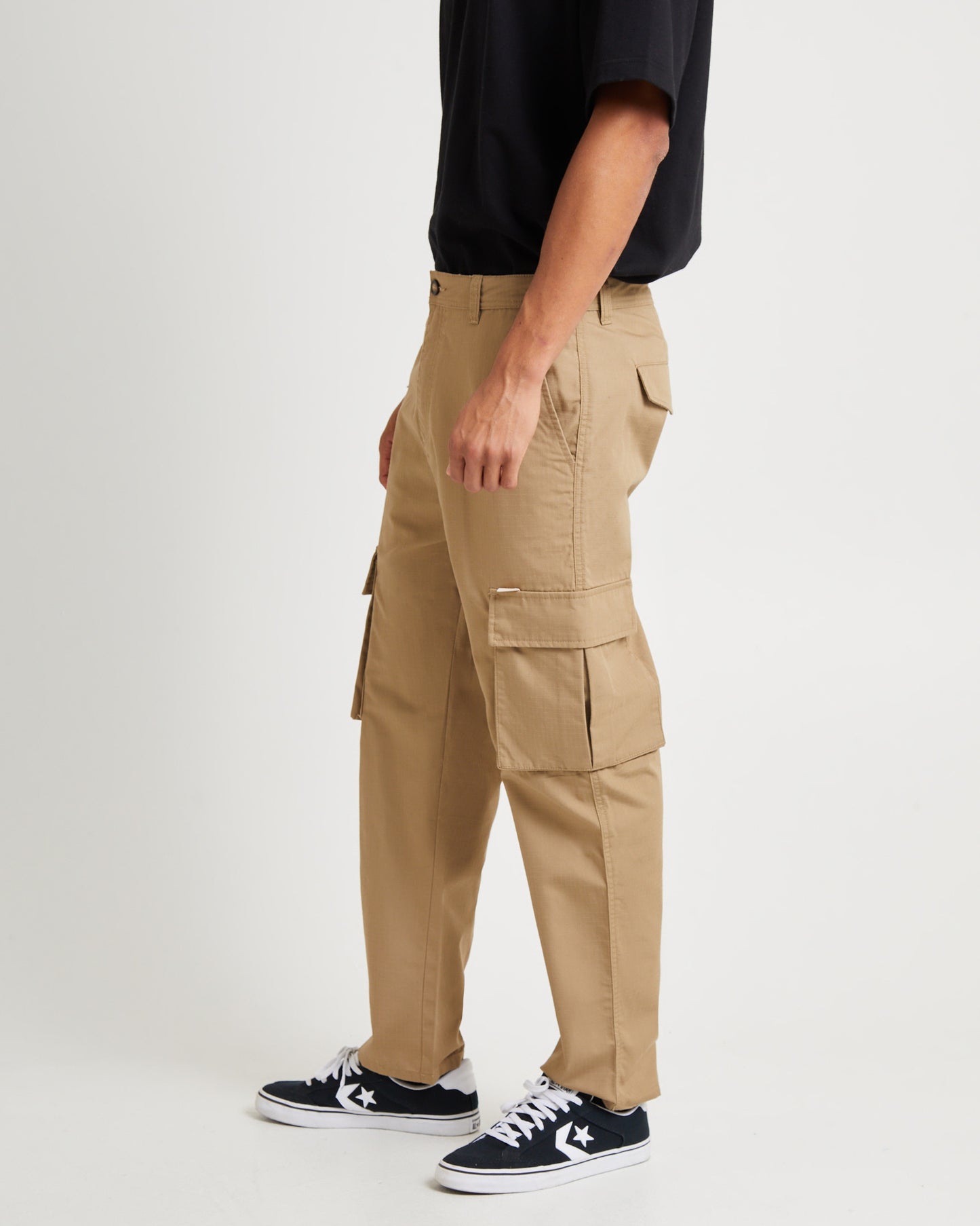 Green Onions Cargo Pants Tan Ripstop