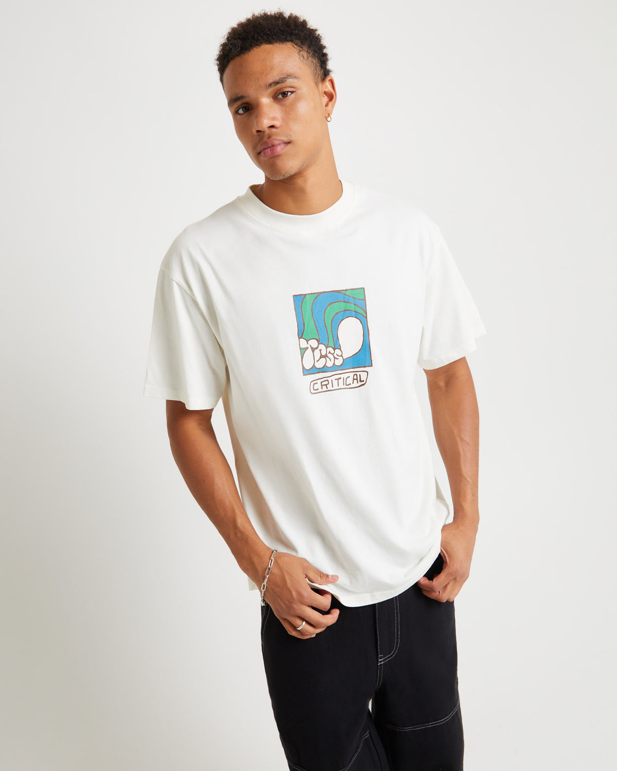 Washroom Short Sleeve T-Shirt Vintage White VINTAGE WHITE