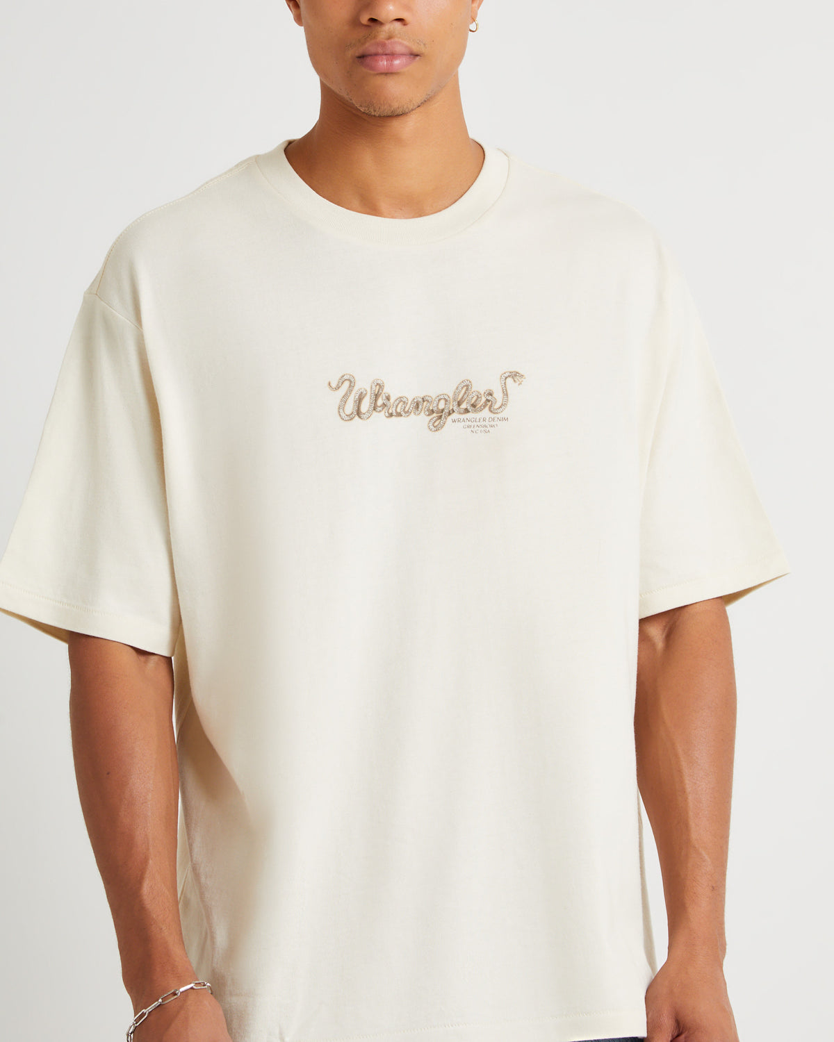 Snake Charm Slacker T-Shirt Ecru ECRU