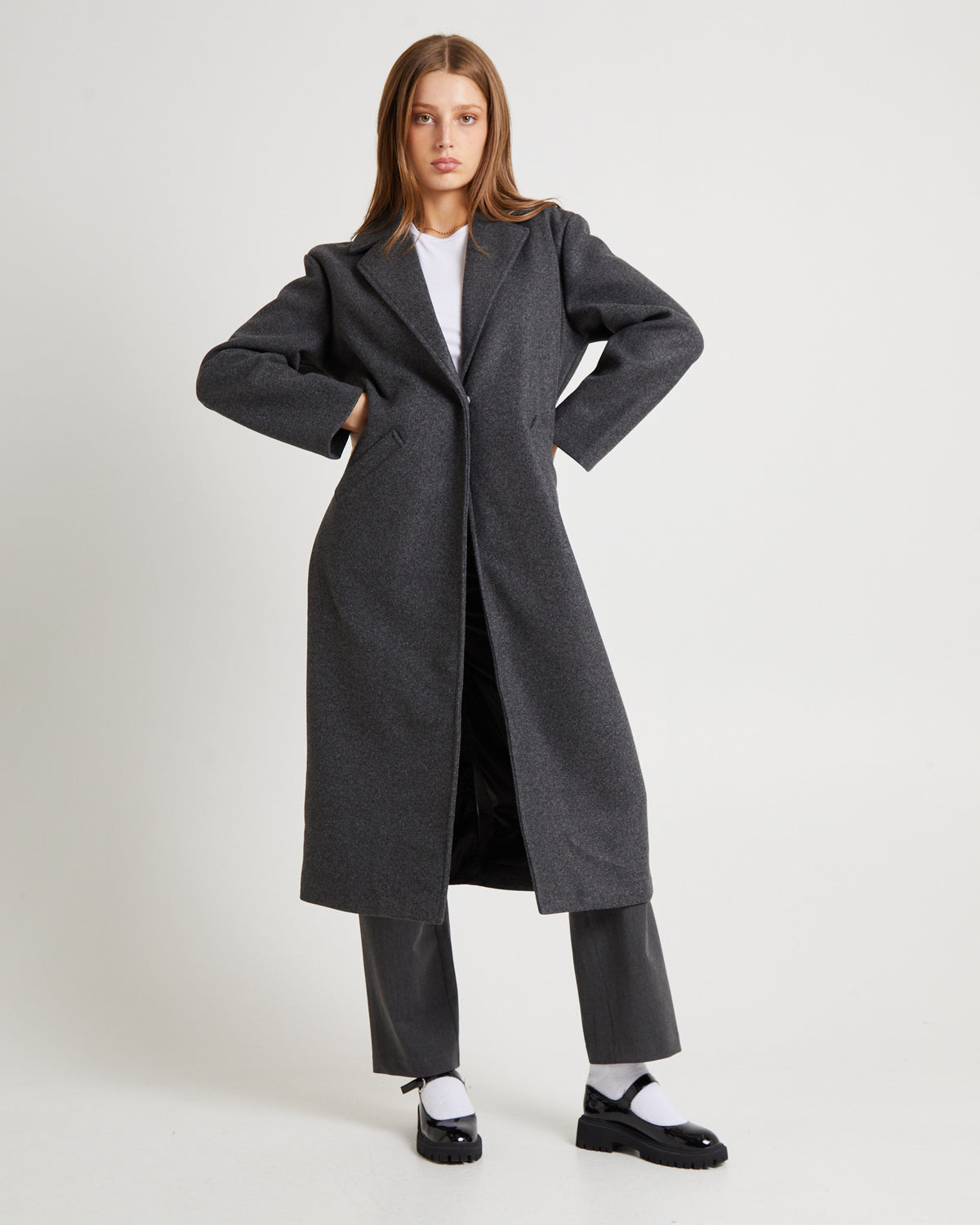 Penny Melton Coat GREY