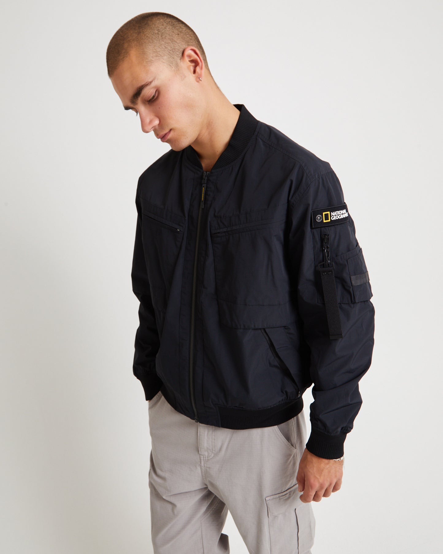Romus Utility Aviator Jacket Lichen Khaki
