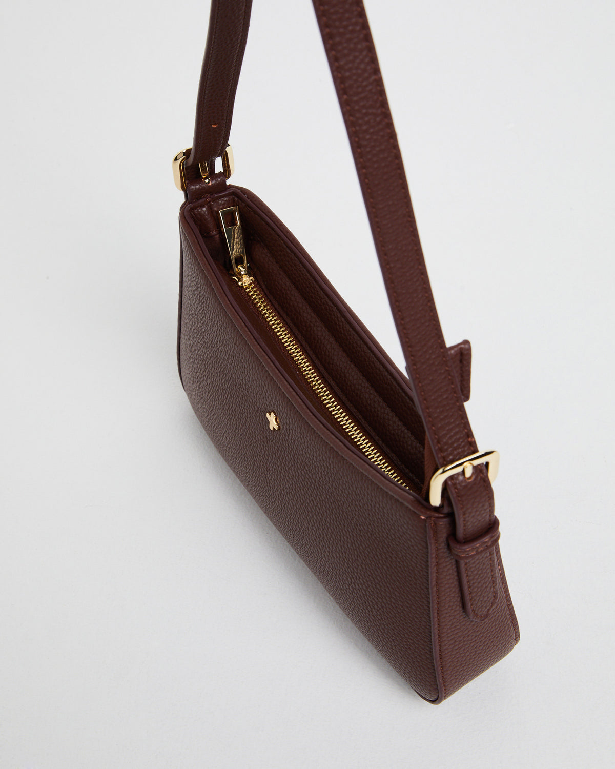 Lilu Bag Choc Pebble/Gold BROWN