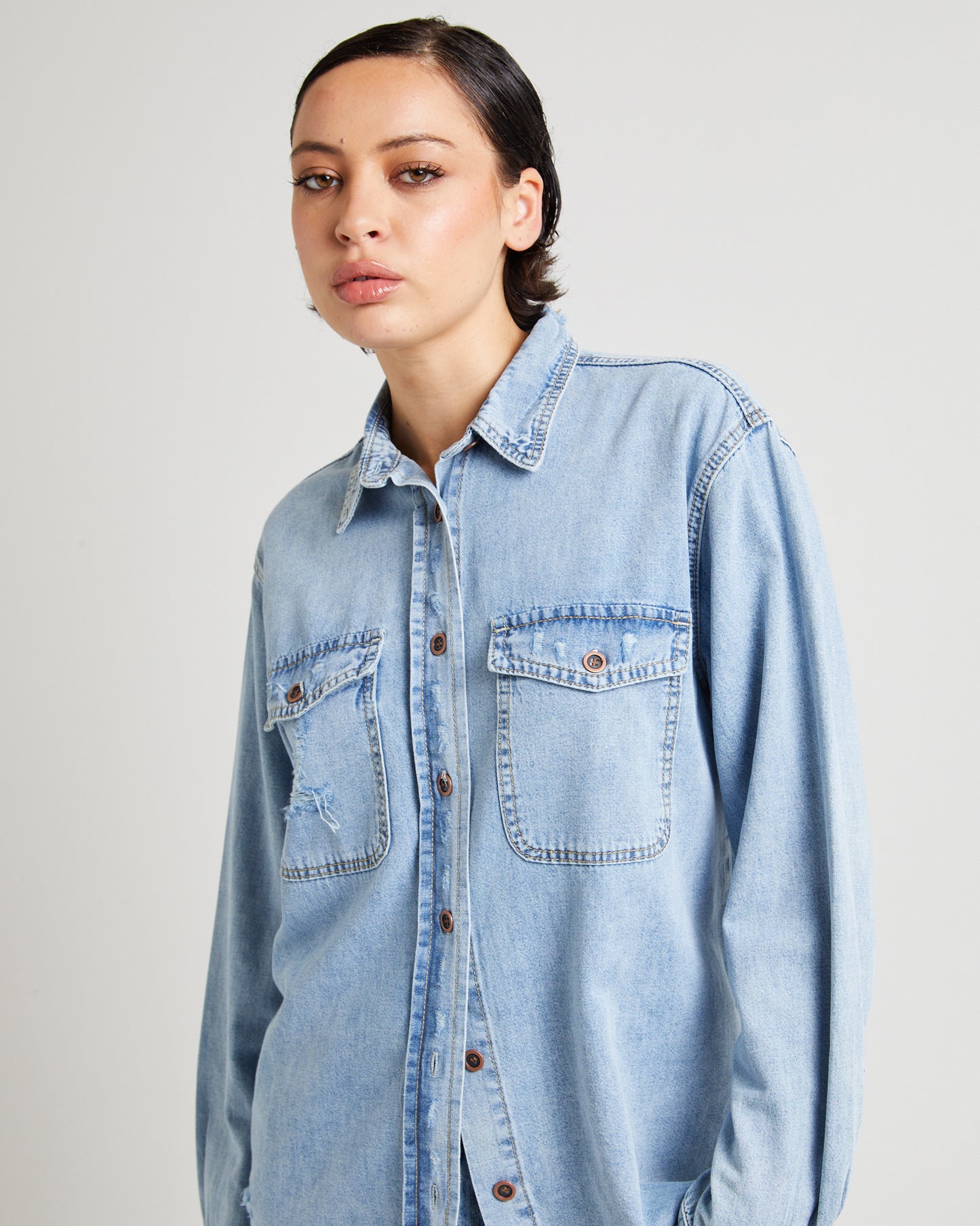 Pacifica Classic Everyday Denim Shirt