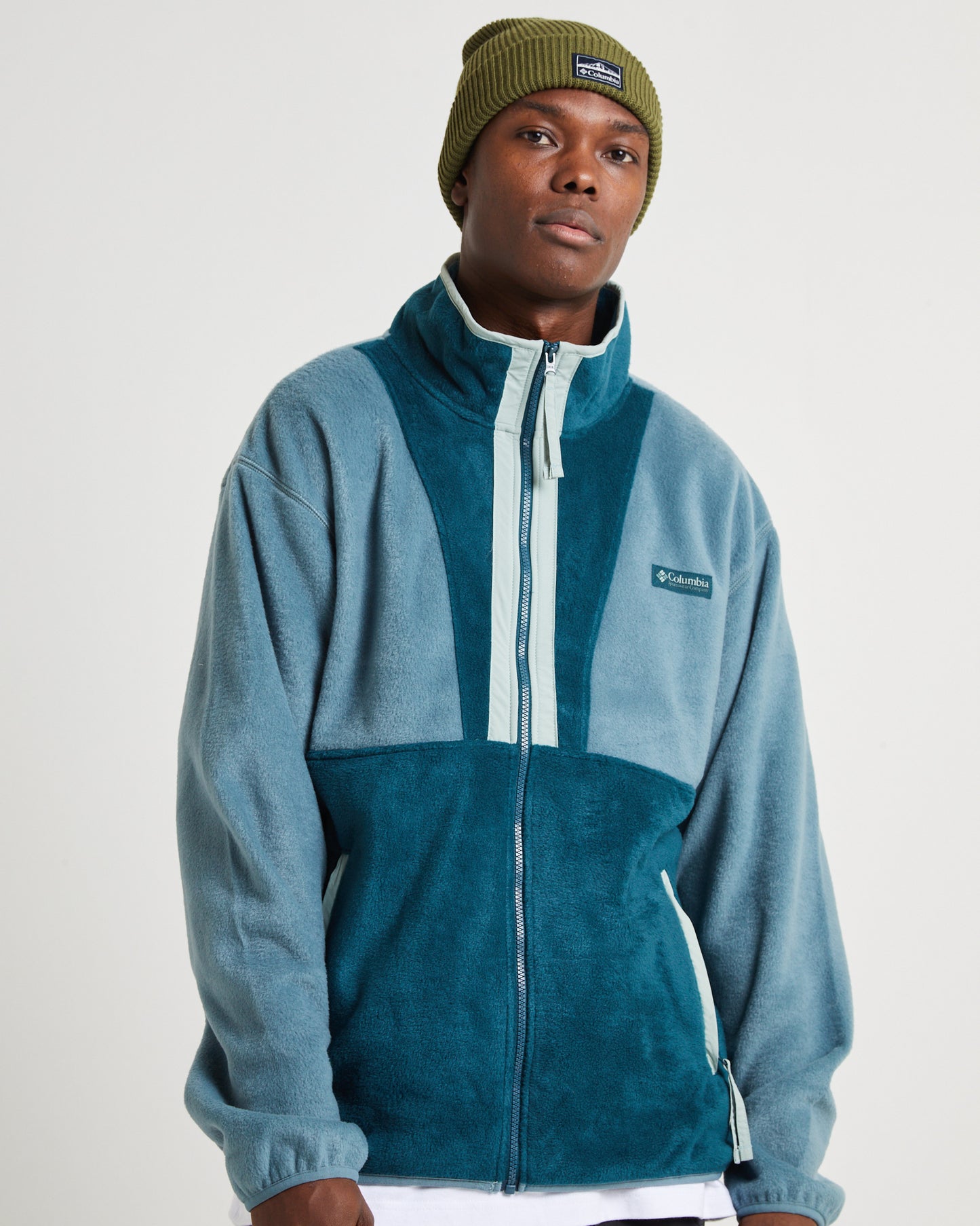 Back Bowl Full Zip Fleece Jacket Metal Night Wave