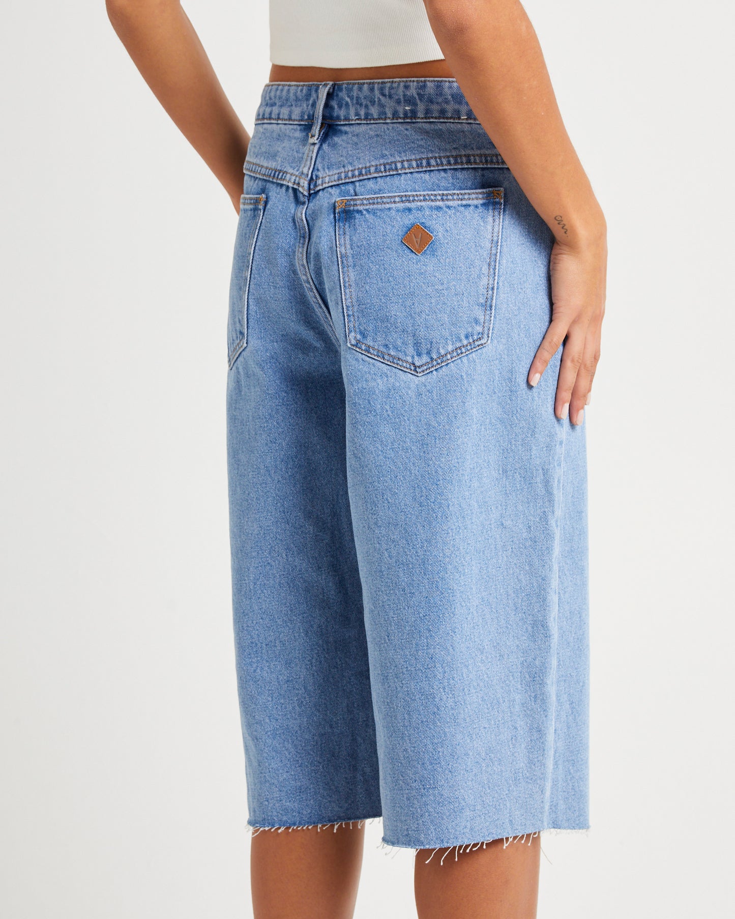 Long Denim Jorts Gigi