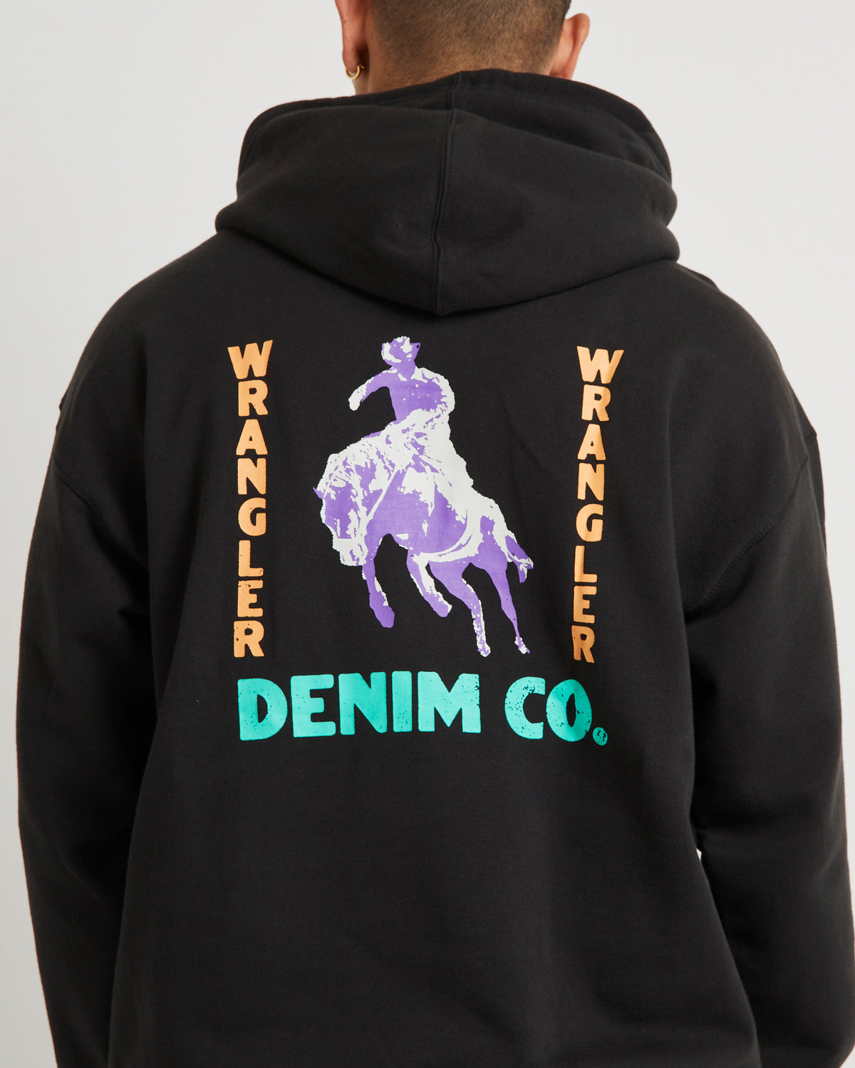 Rodeo Slacker Hoodie Worn Black WORN BLACK