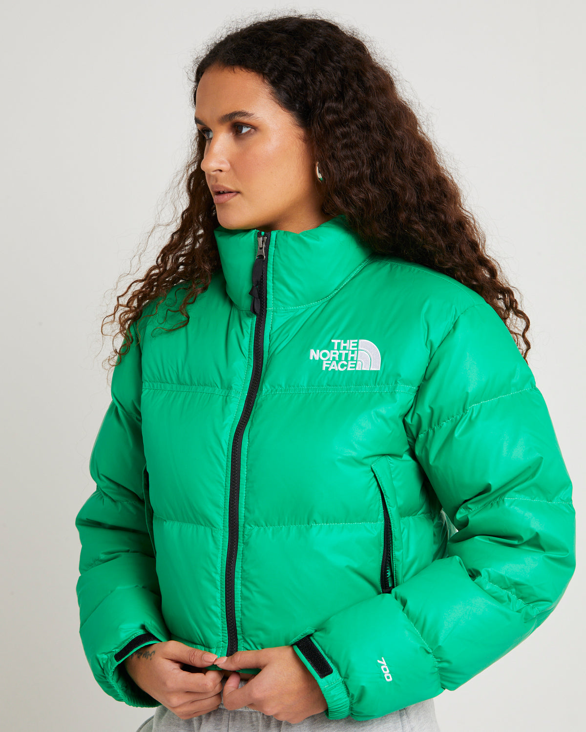Women's Nuptse Short Jacket OPTIC EMERALD