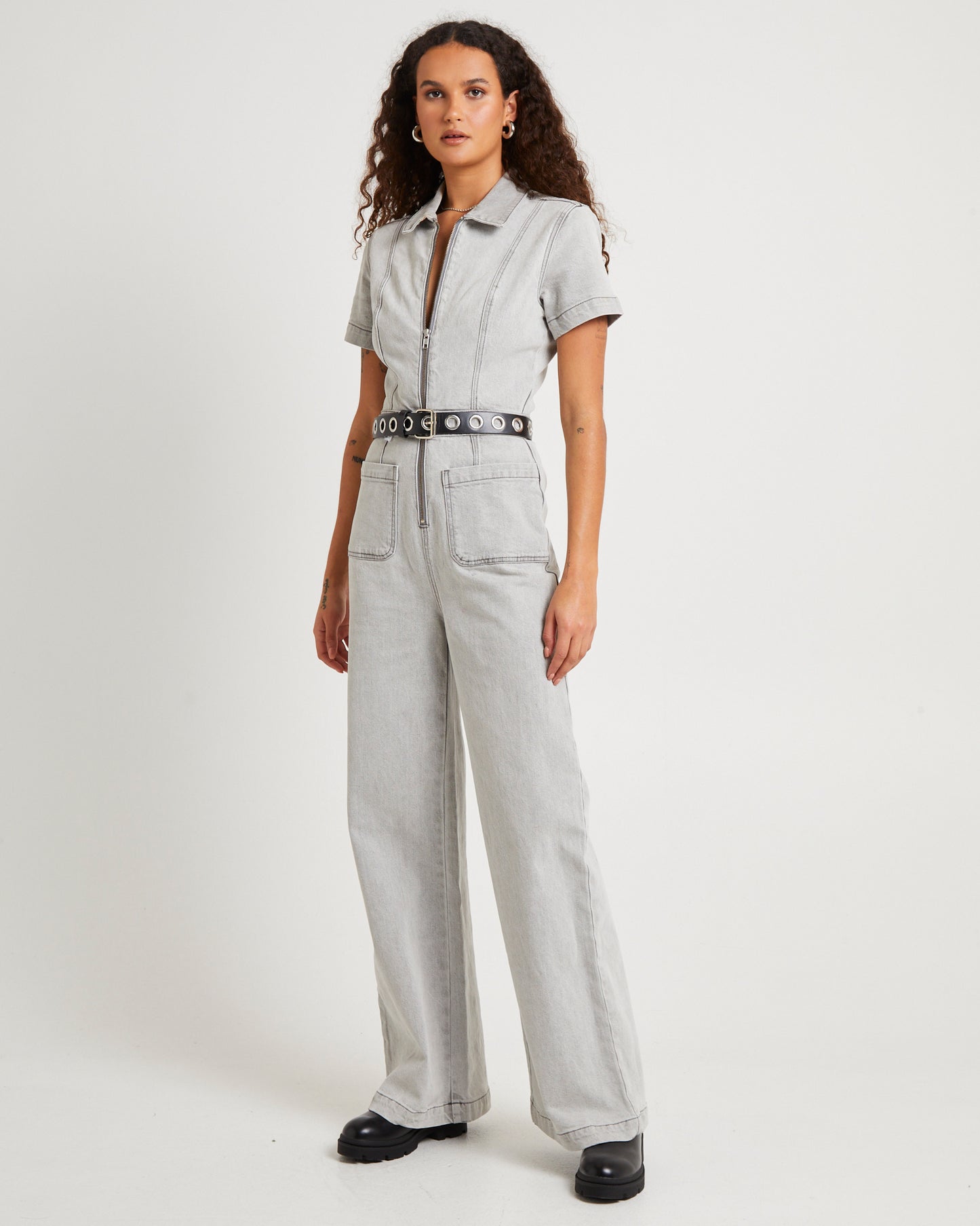 Nikki Denim Maxi Boiler Suit