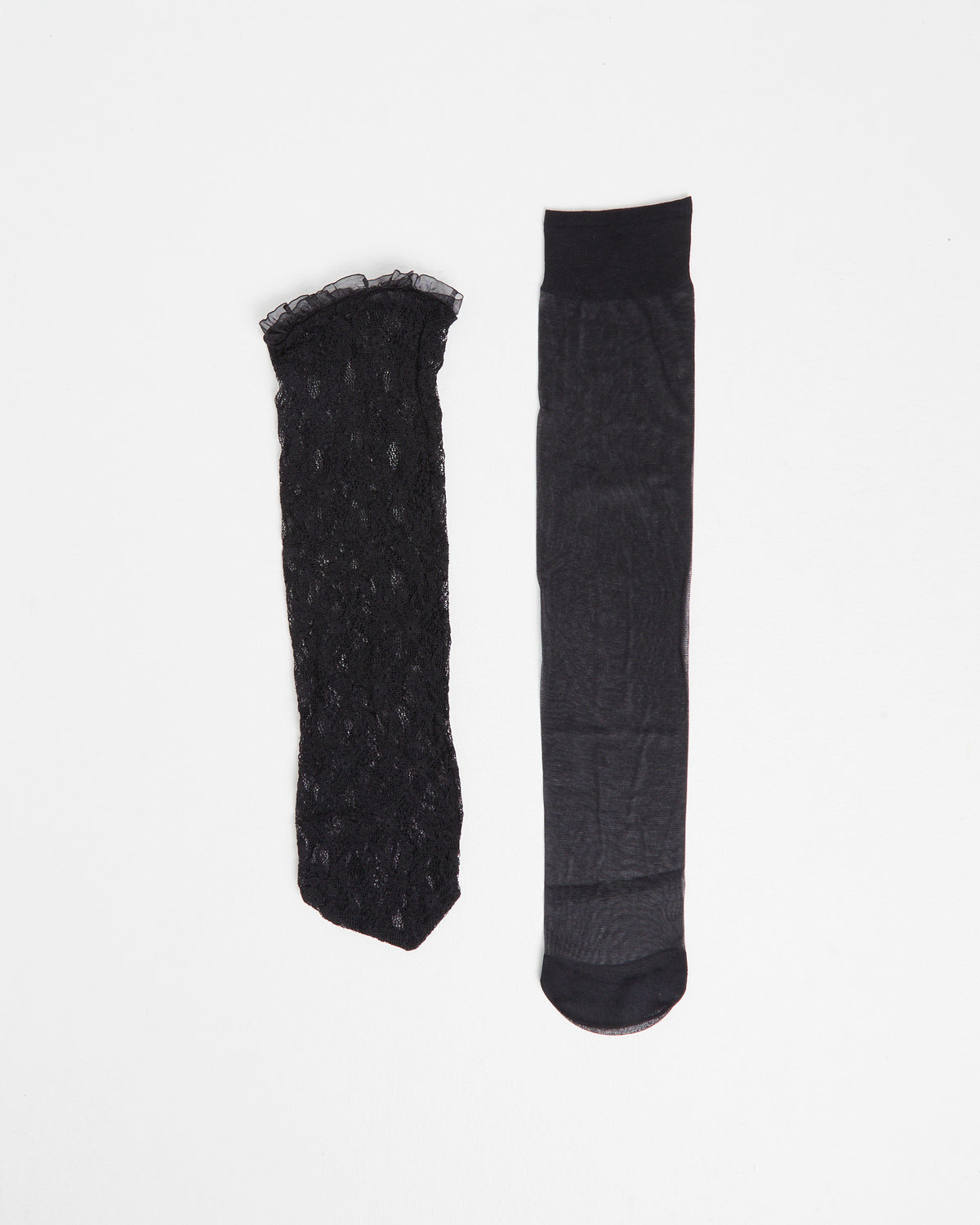 2 Pack Mesh Socks BLACK