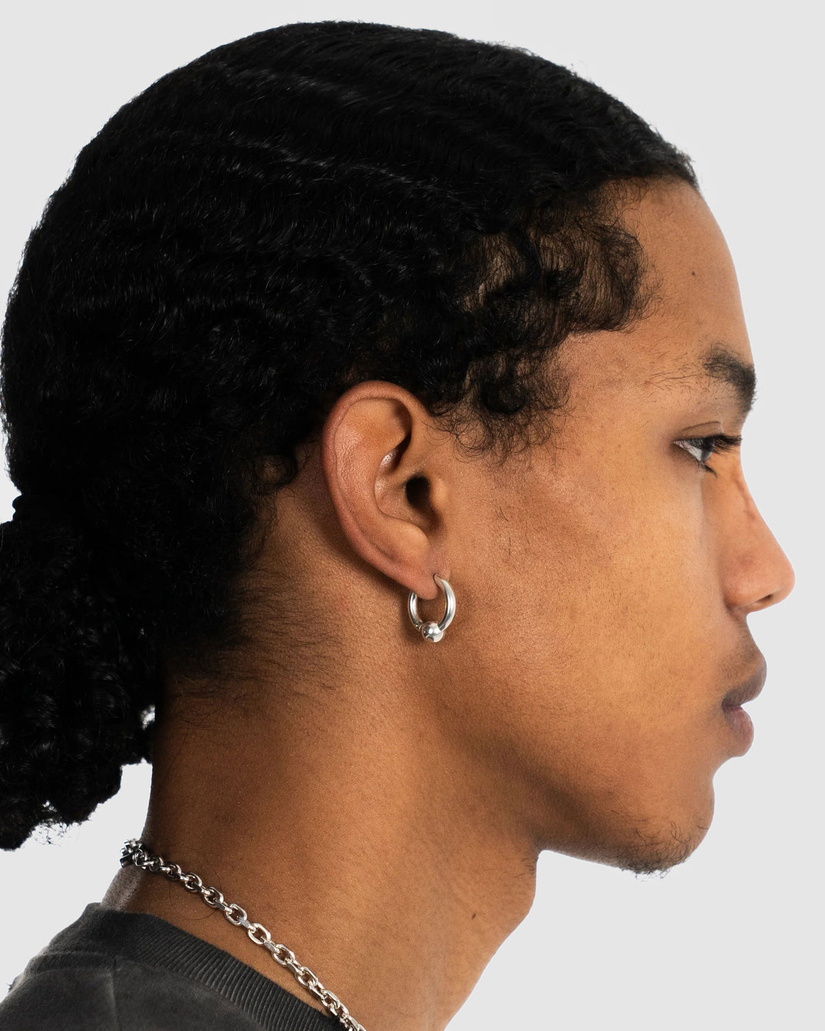 1 Ball Earrings SILVER