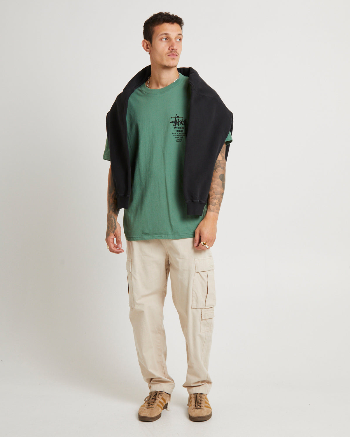 Solid World Tour LCB Short Sleeve T-Shirt GREEN