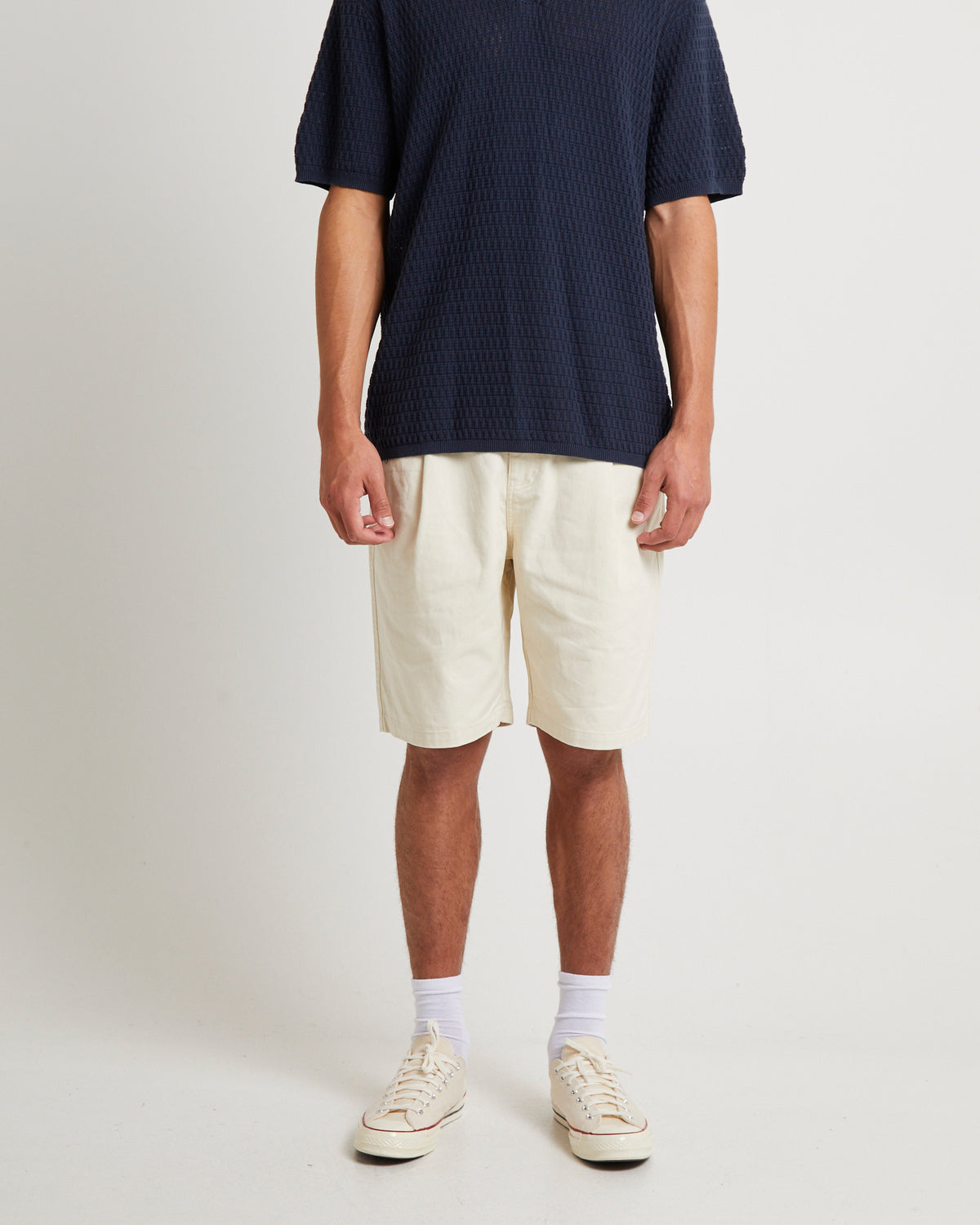 Fuller Pleated Chino Shorts NATURAL