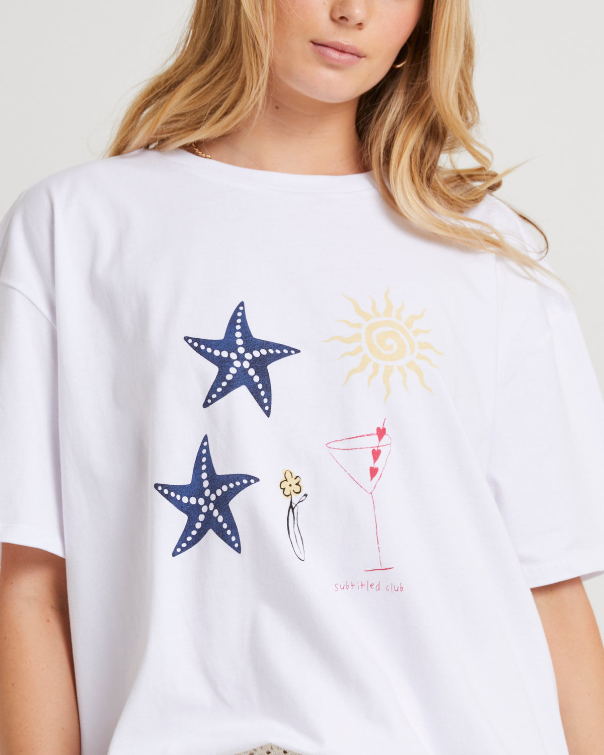 Vacay Oversized T-Shirt WHITE