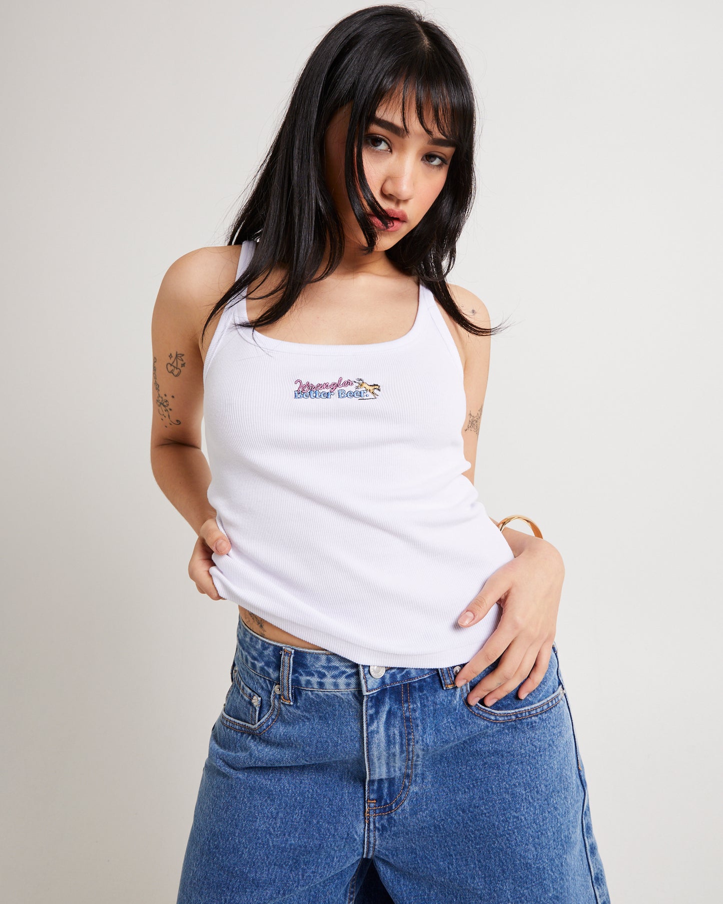 Wrangler x Better Beer Kicked Staple Rib Cami