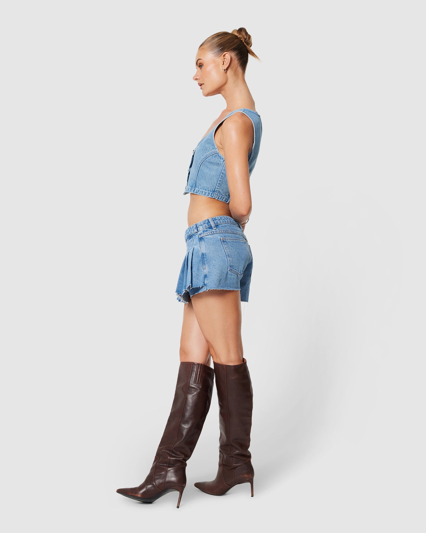 Suga Denim Crop Top Gigi