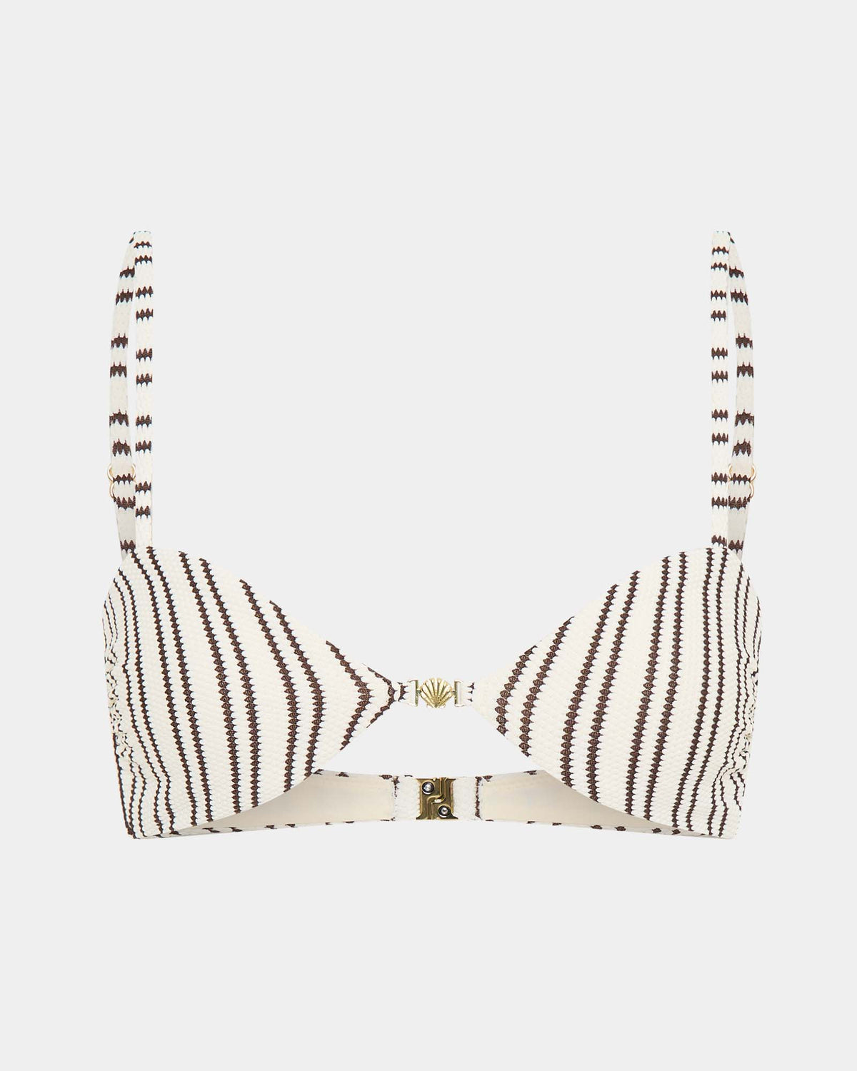 Cassidy Shell Contrast Bikini Set STRIPE