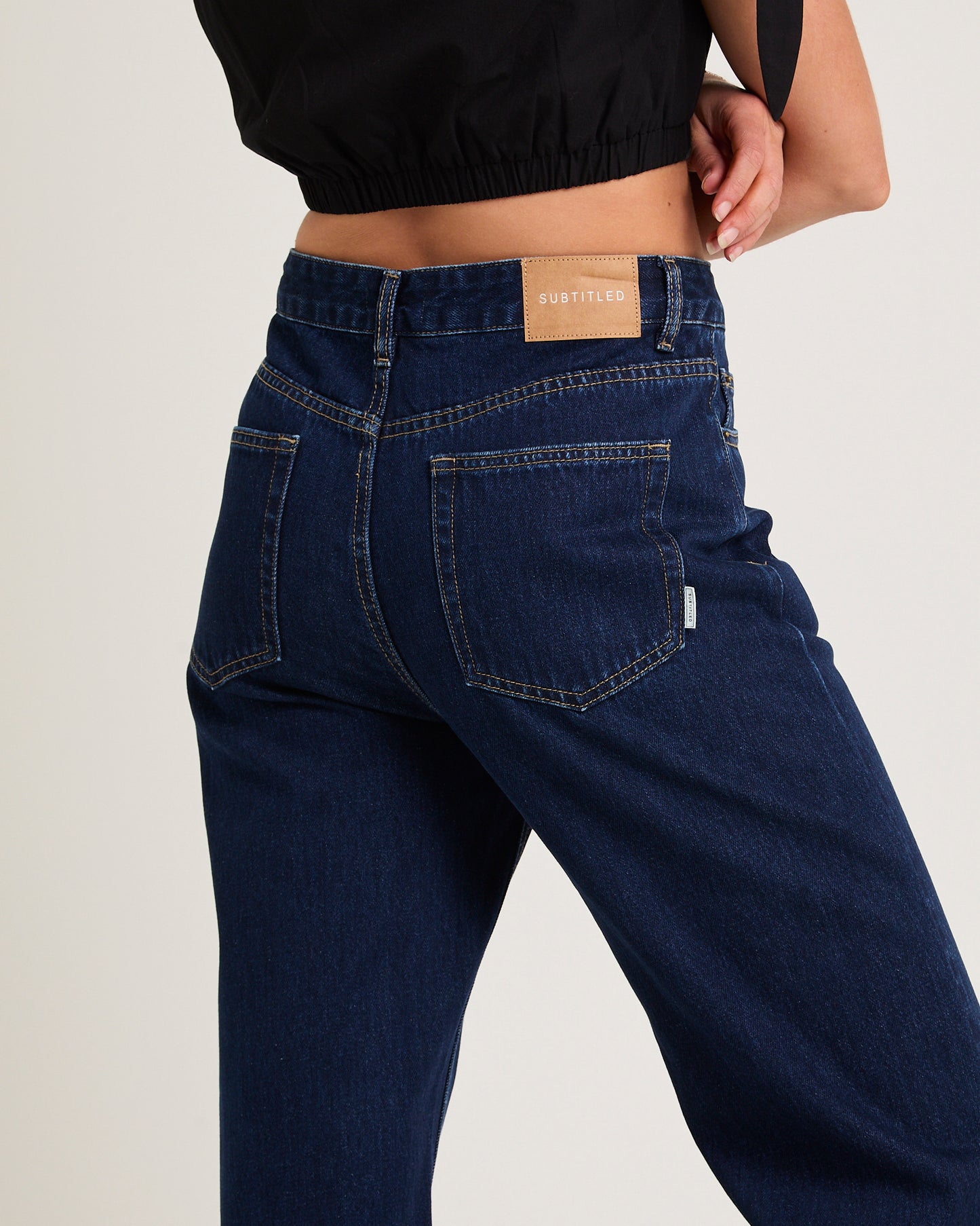 Alexa Mid Rise Relaxed Denim Jeans