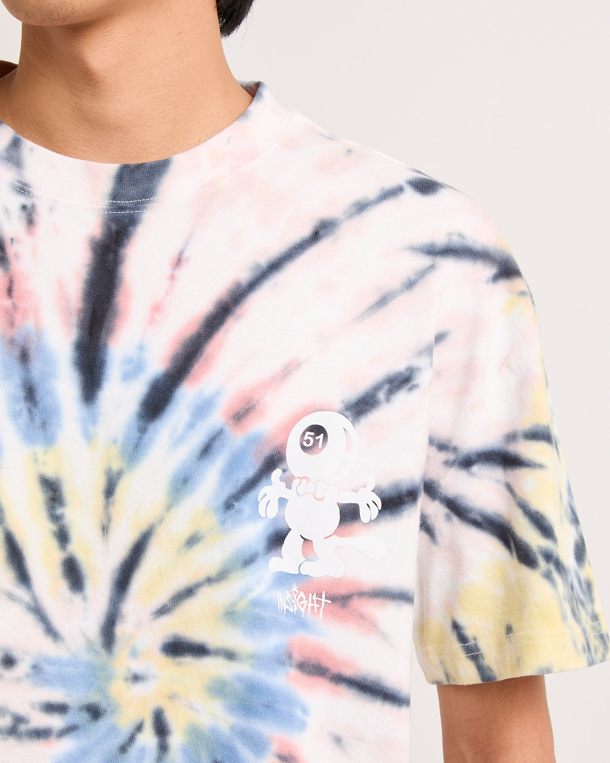 Snooker Tie Dye Cropped T-Shirt MULTI