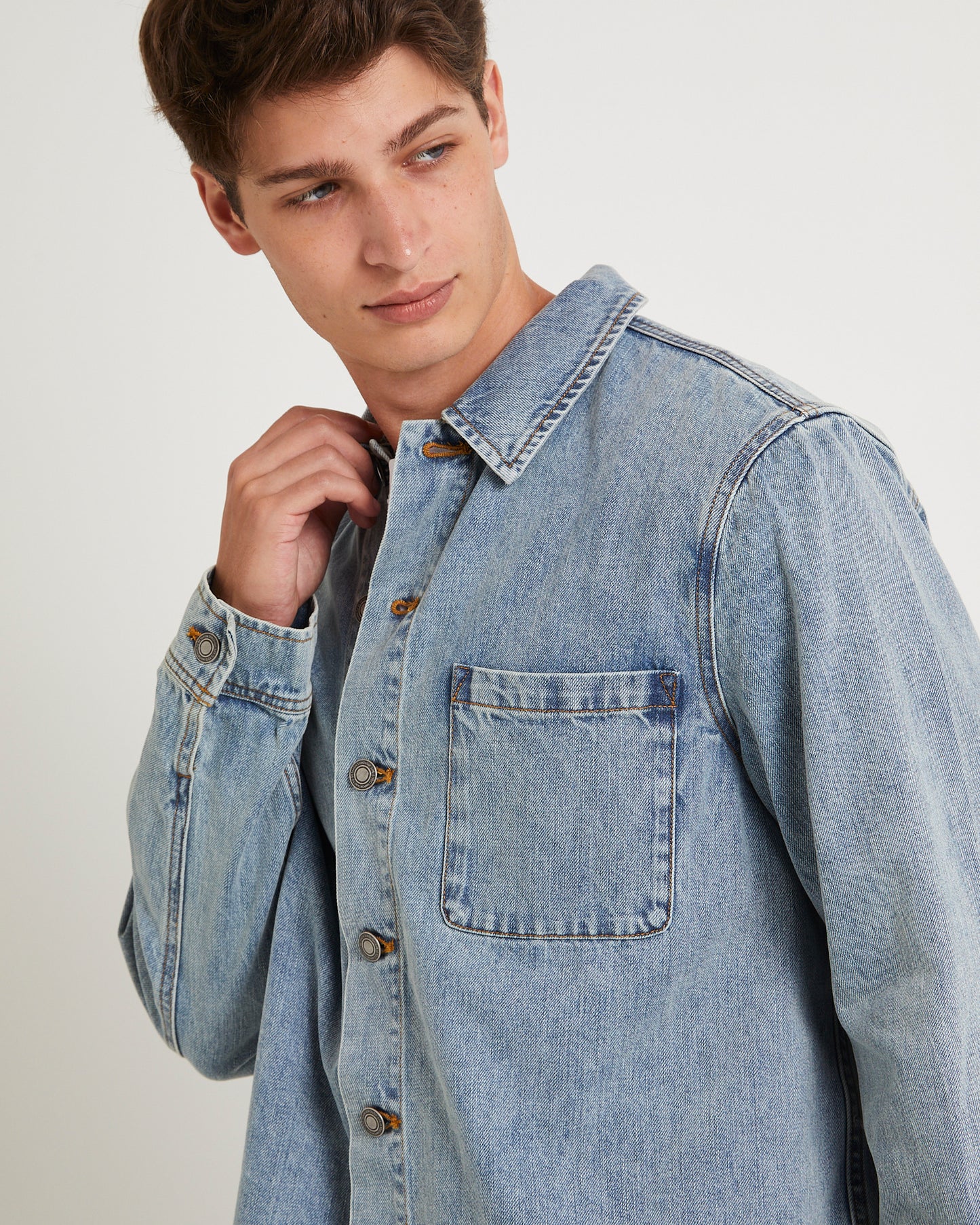 Denim Over Shirt
