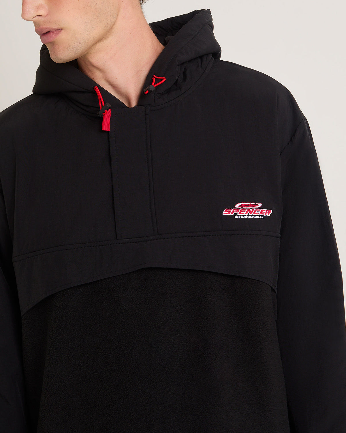 Lightspeed Fleece Anorak Jacket BLACK