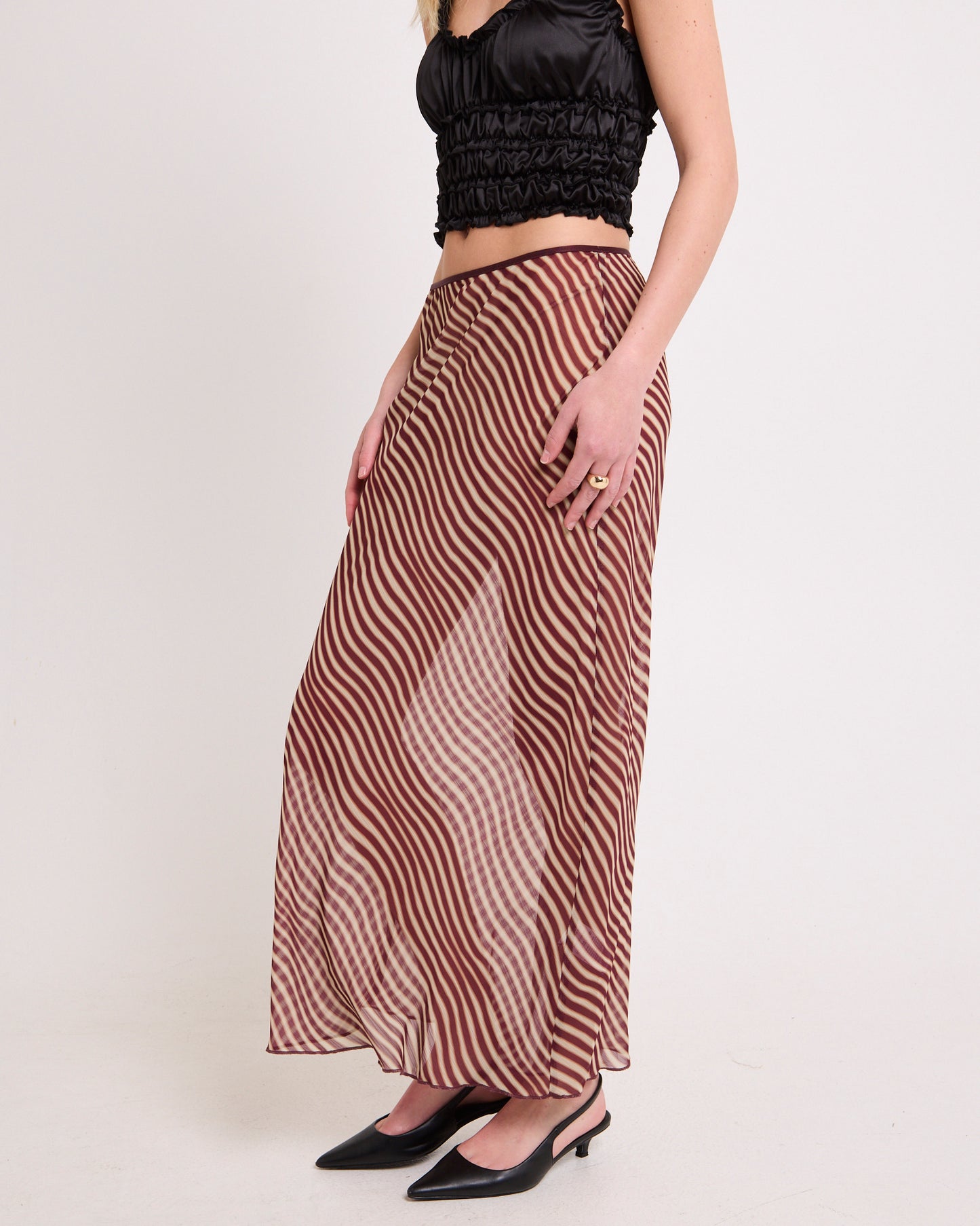 Celly Sheer Maxi Skirt