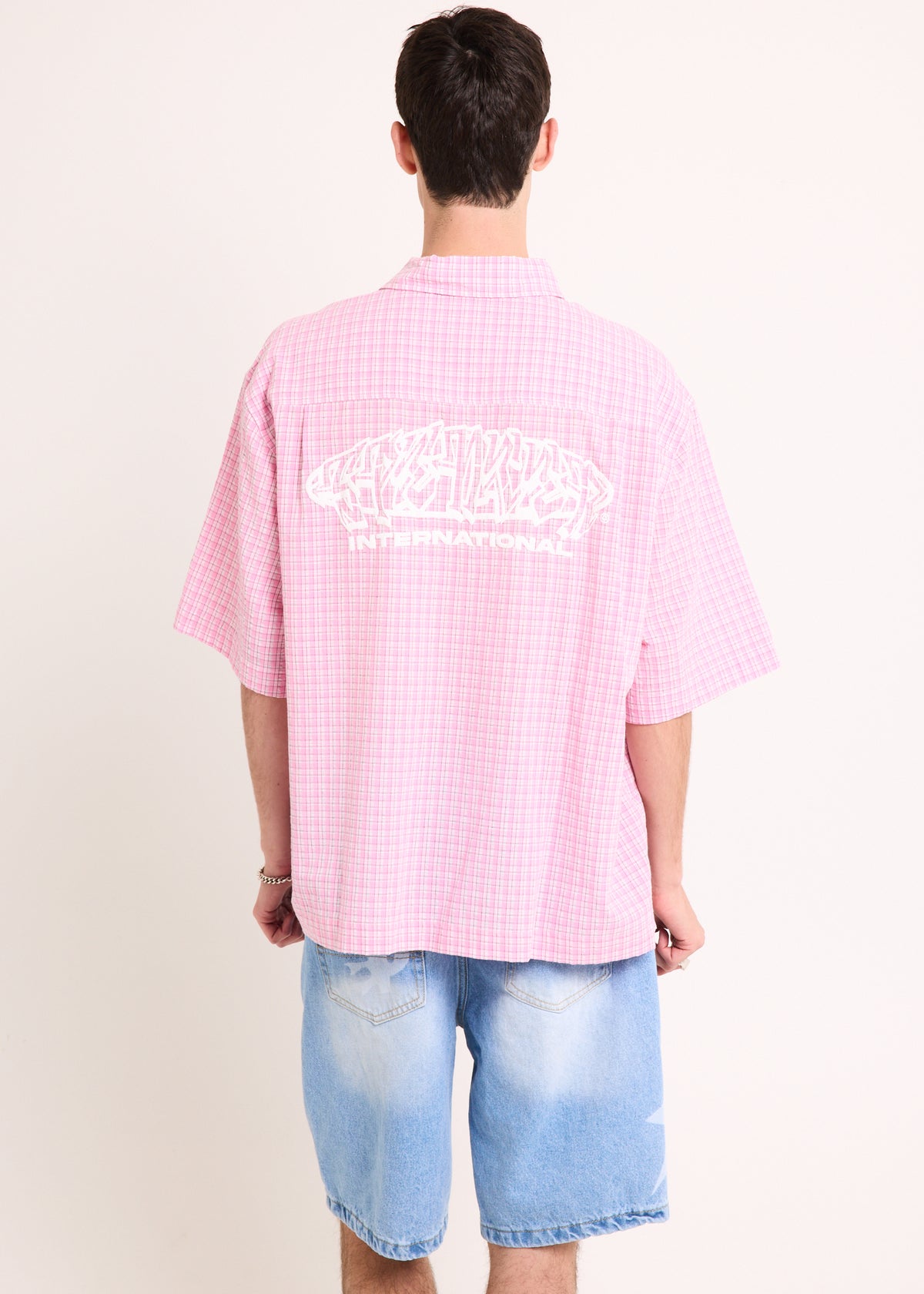 Globe Skate Short Sleeve Shirt PINK