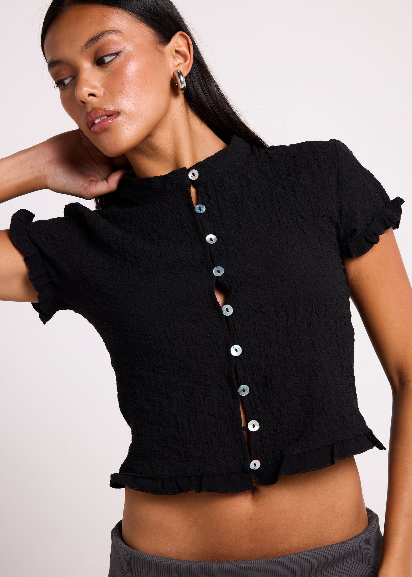 Brenda Buttoned Short Sleeve Shirt