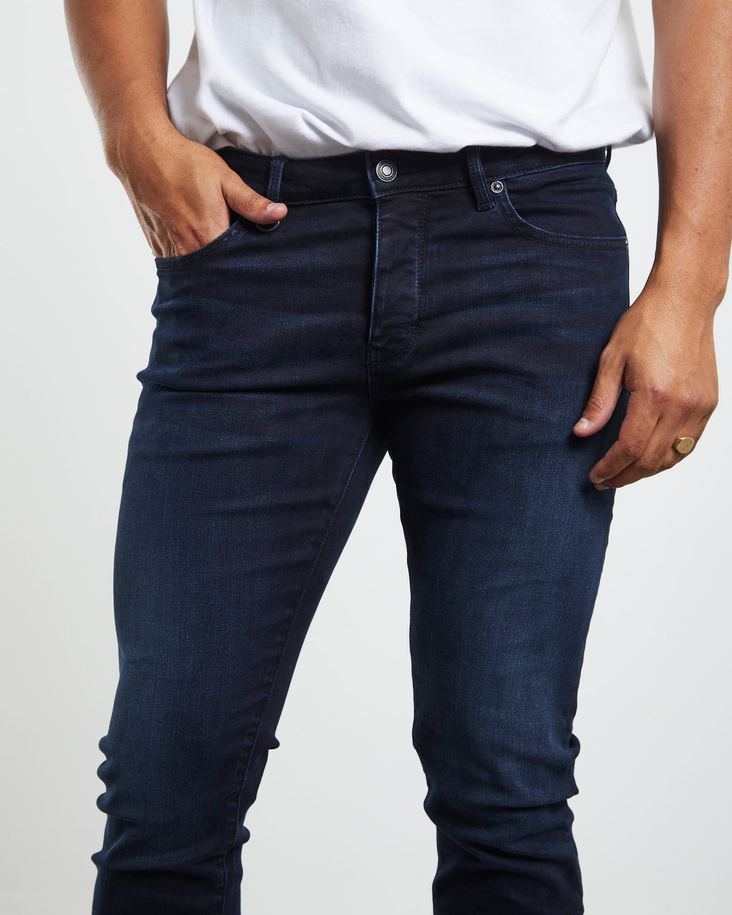Iggy Skinny Denim Jeans Polar Dark