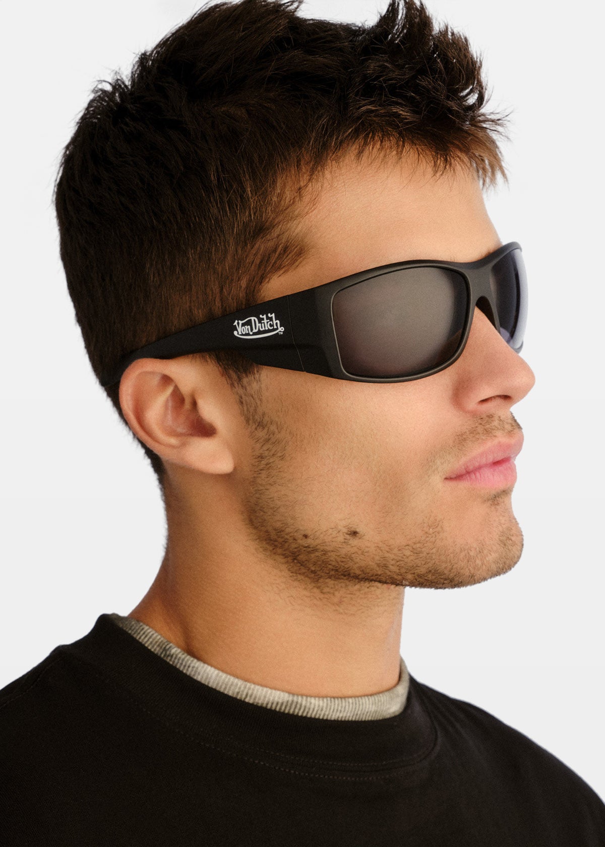 Outlawed Sunglasses MATTE BLACK SMOKE MONO