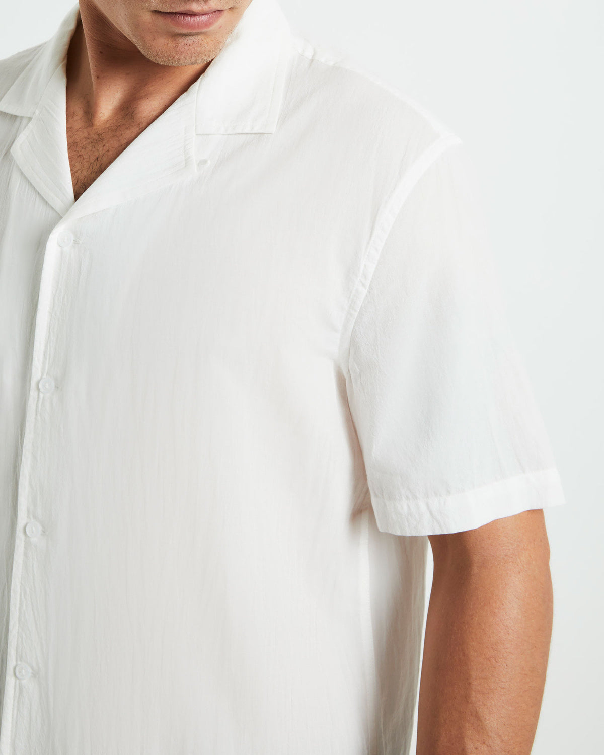 Heggie Short Sleeve Resort Shirt WHITE