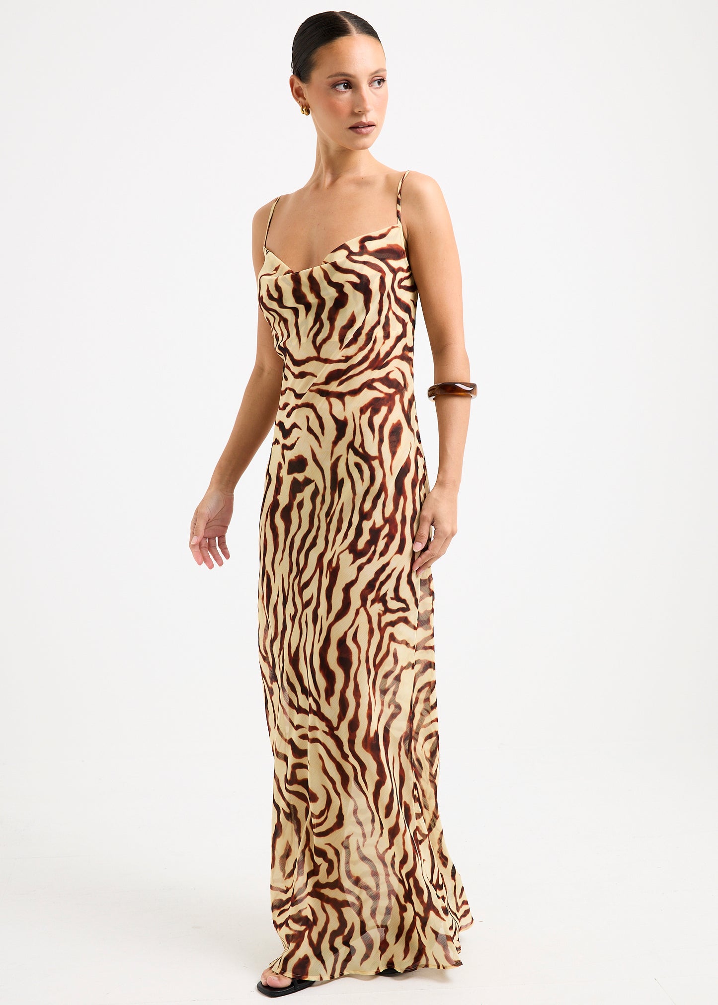 Linda Sheer Slip Maxi Dress