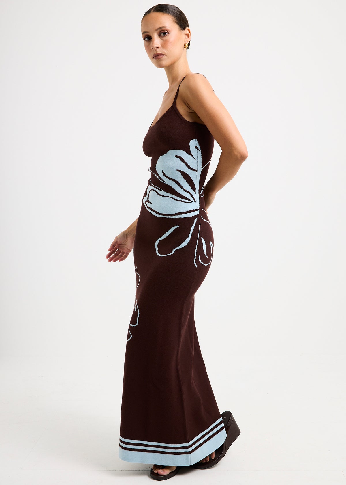 Calypso Maxi Dress CHOCOLATE