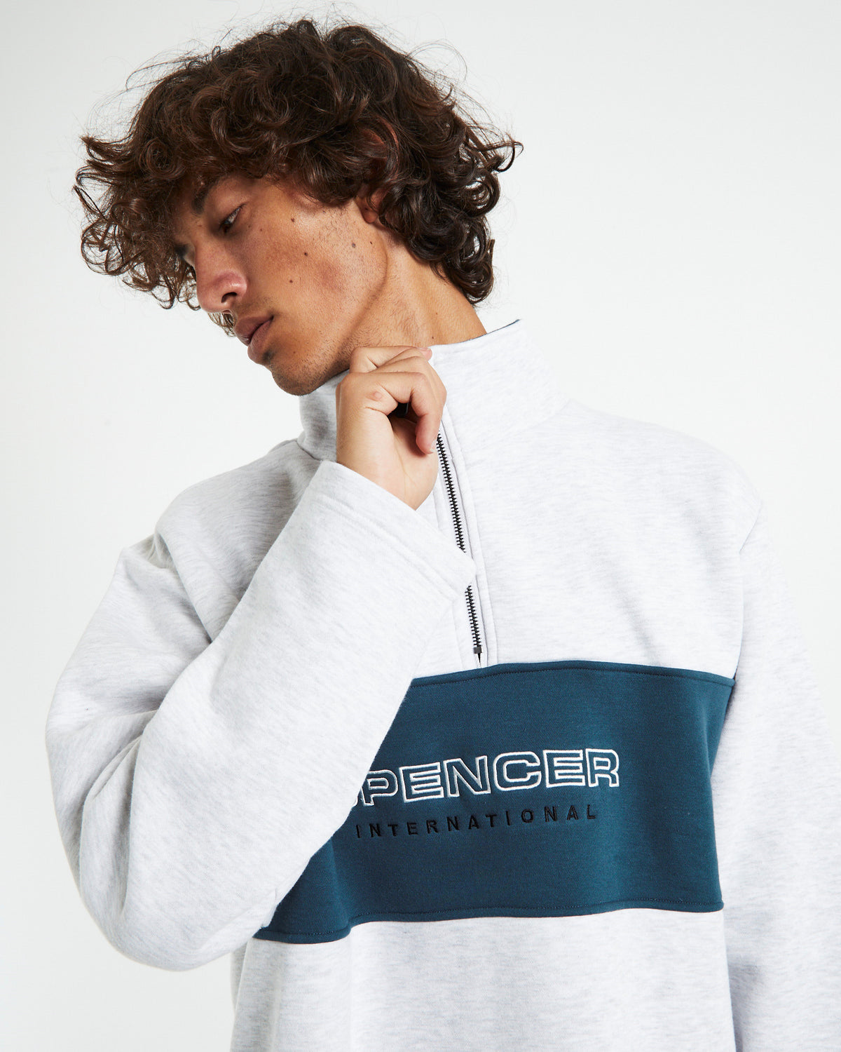 ternational 14 Zip Jumper FROST MARLE