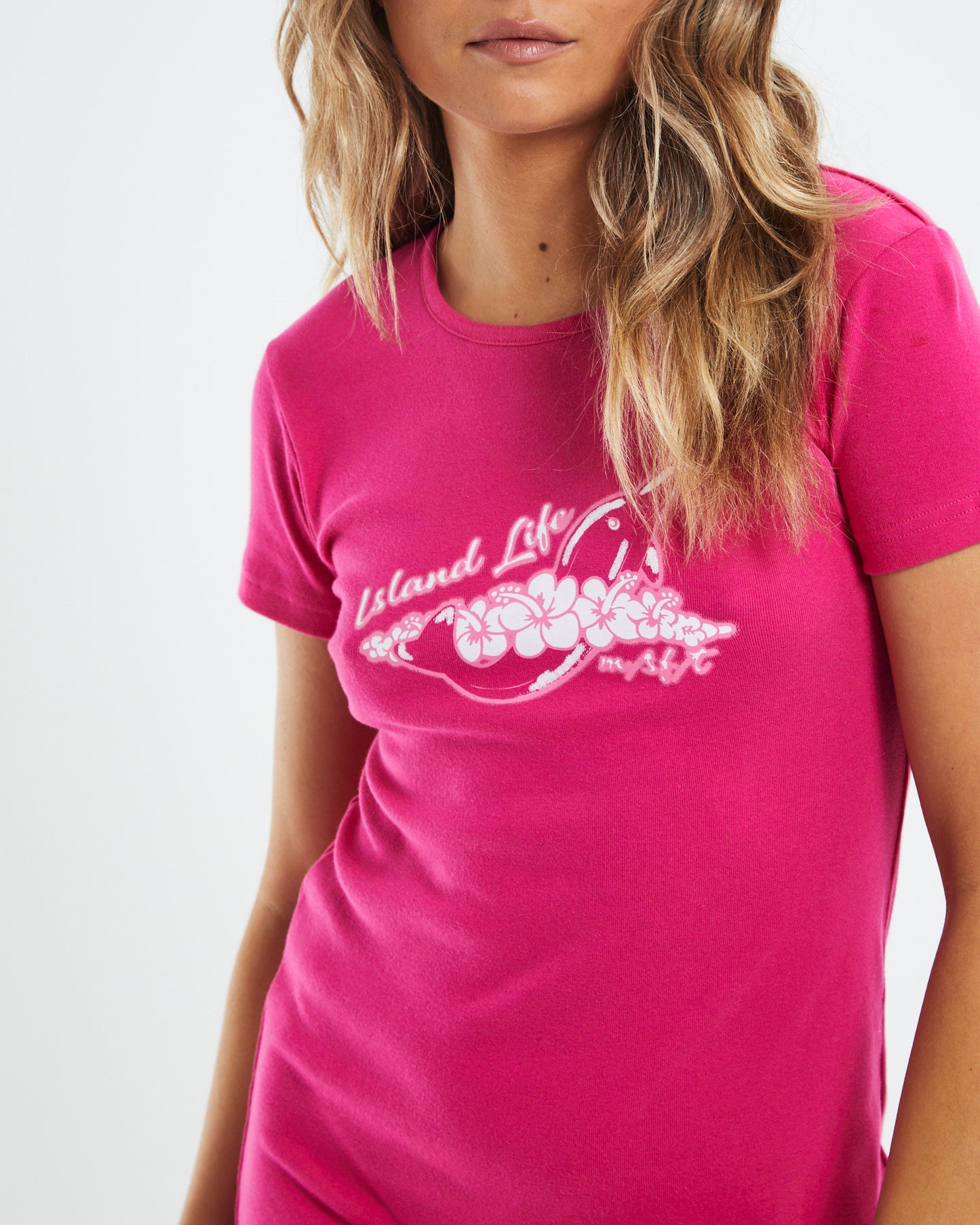 Island Life Dress Fuchsia Pink