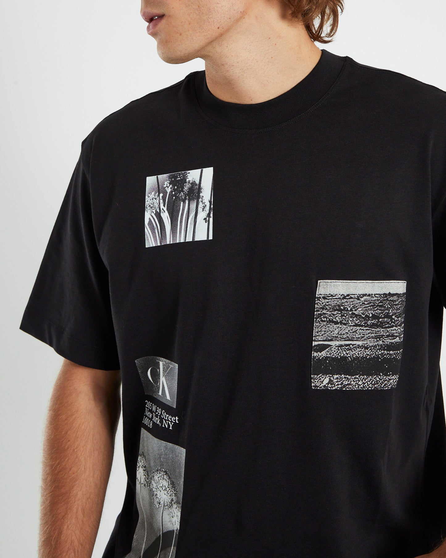 Multi Landscape Graphic Short Sleeve T-Shirt Black
