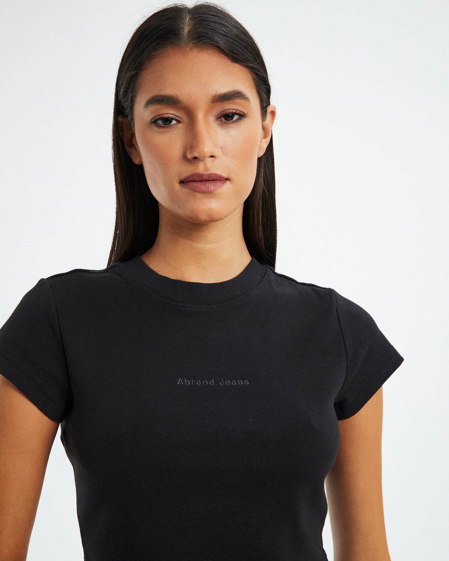 A 90s Crop Tee Black