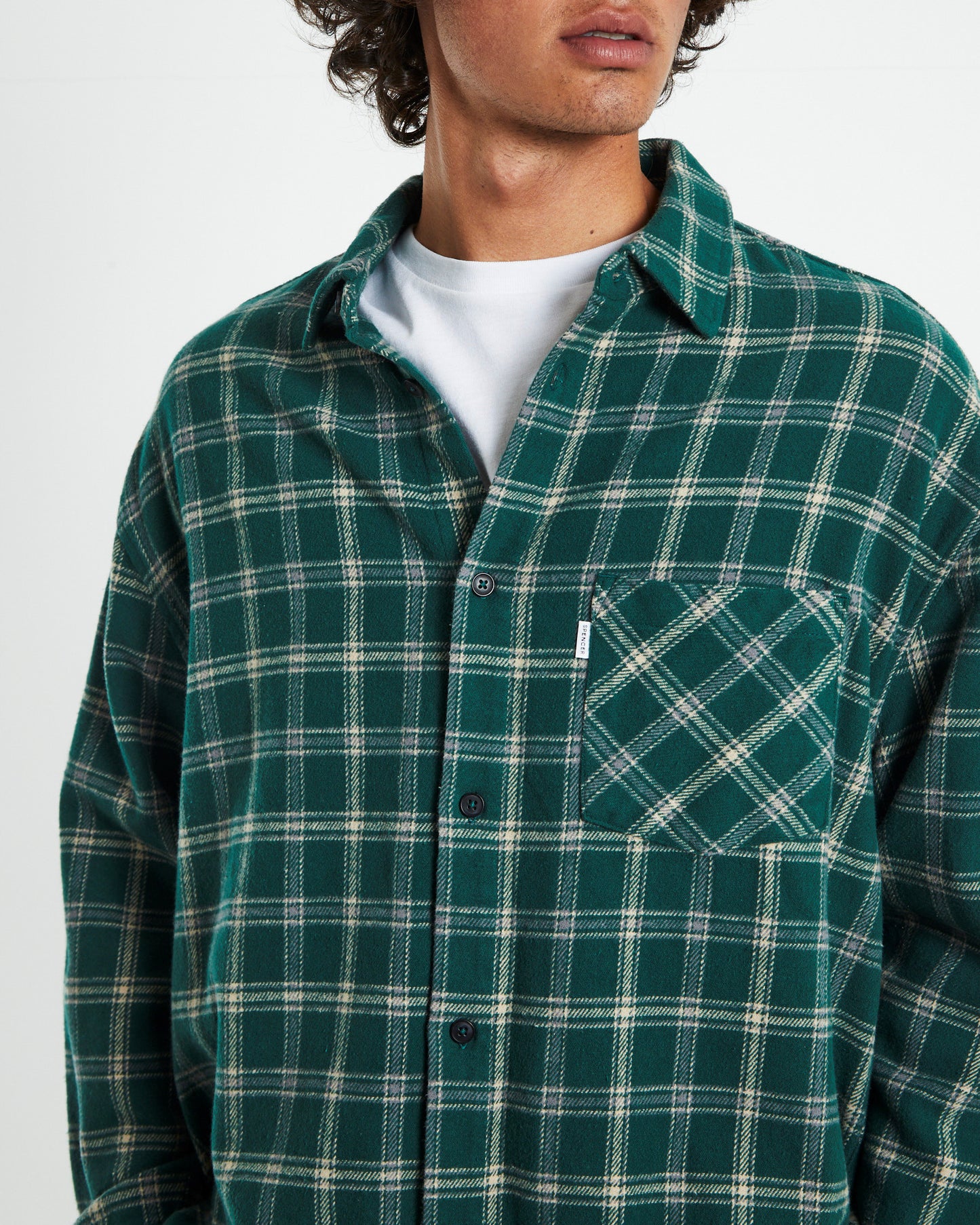 Portland Flanno Forest Green