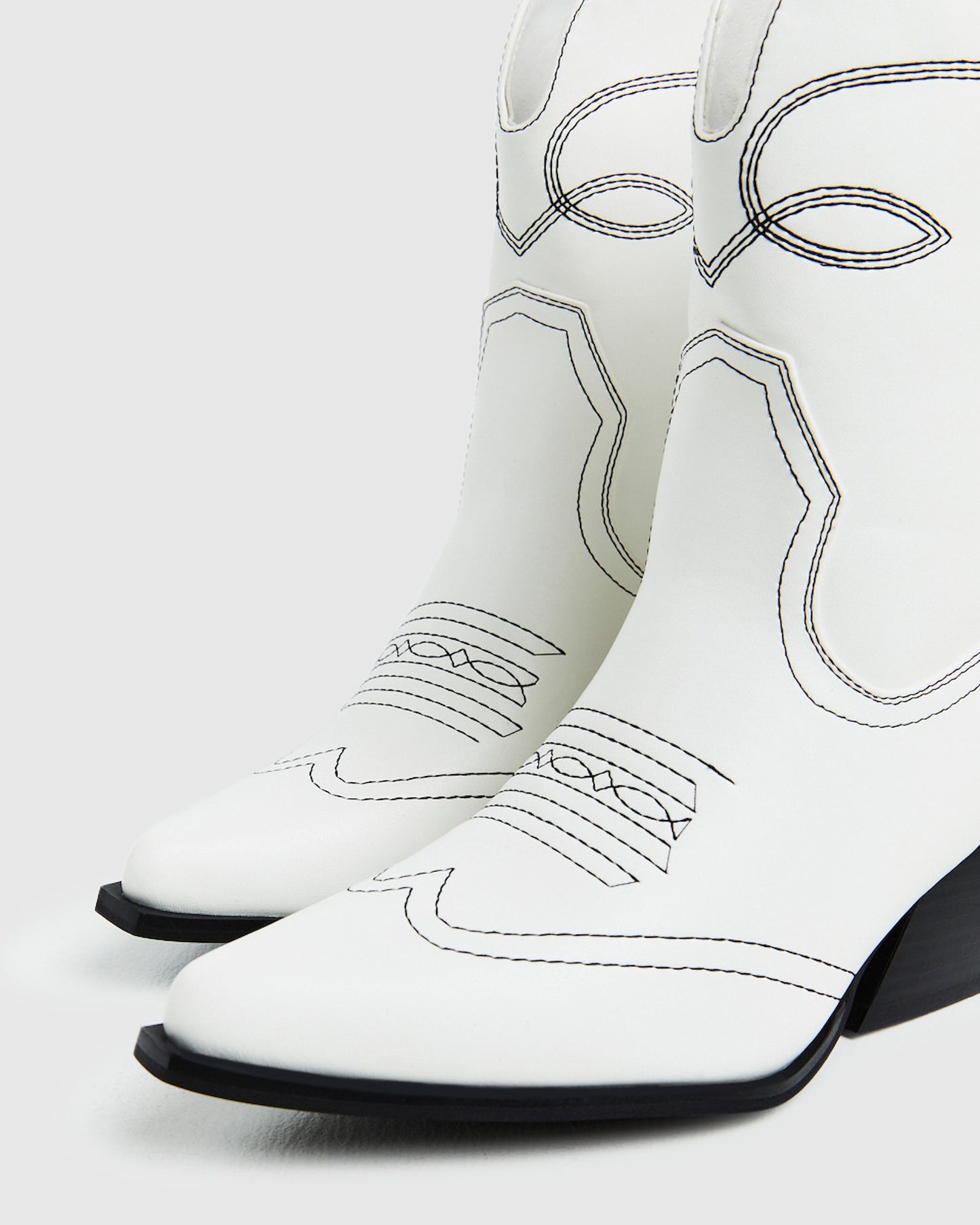 Cora Cowboy Boots White