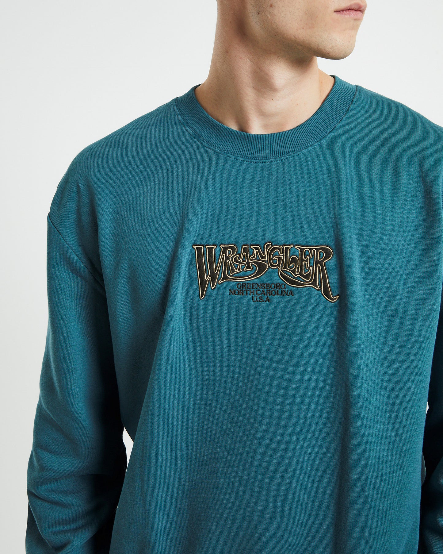 Tripped Baggy Crew Vintage Teal