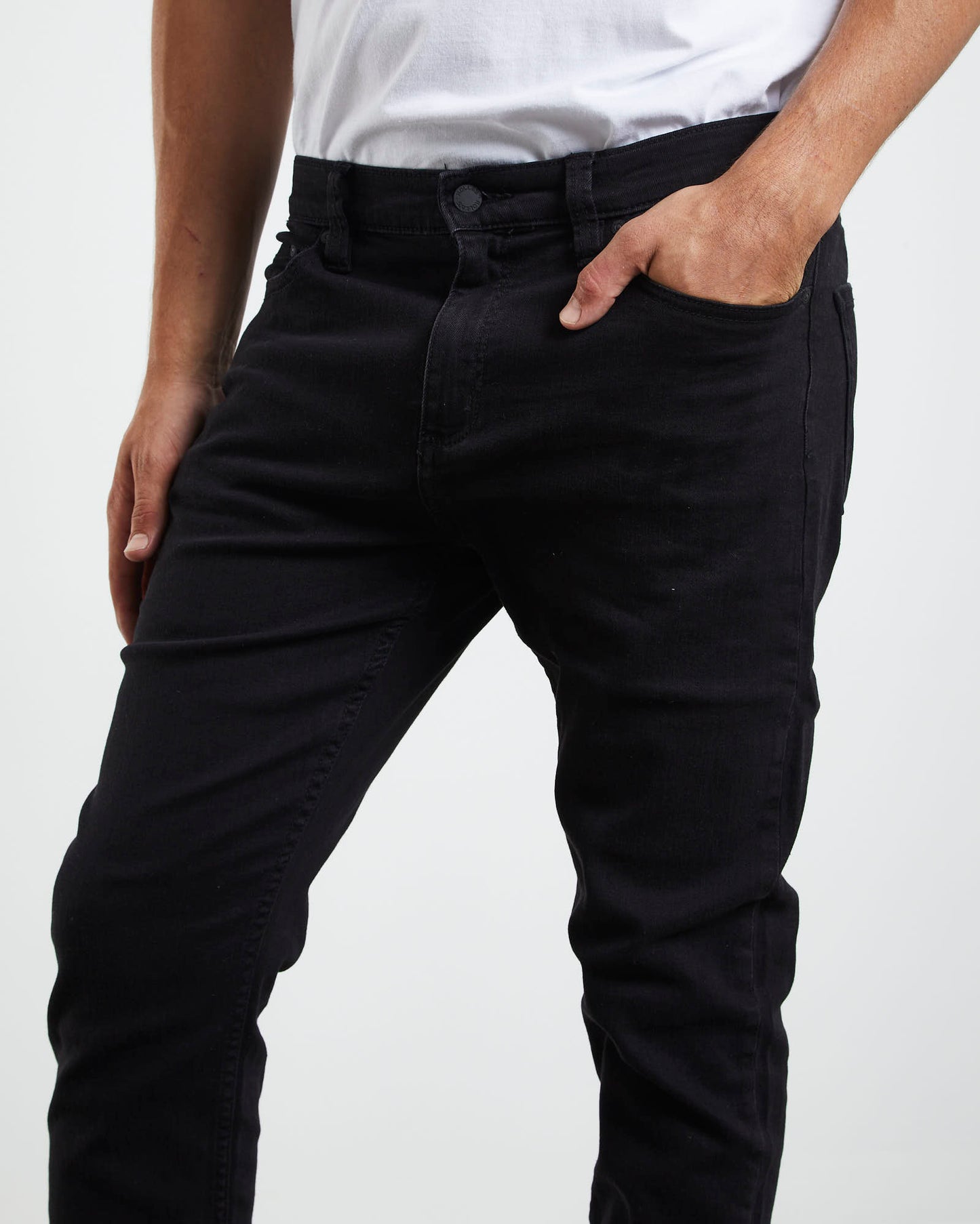 Tim Slim Denim Jeans Raven