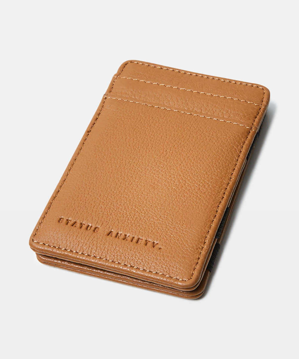 Flip Leather Wallet Tan