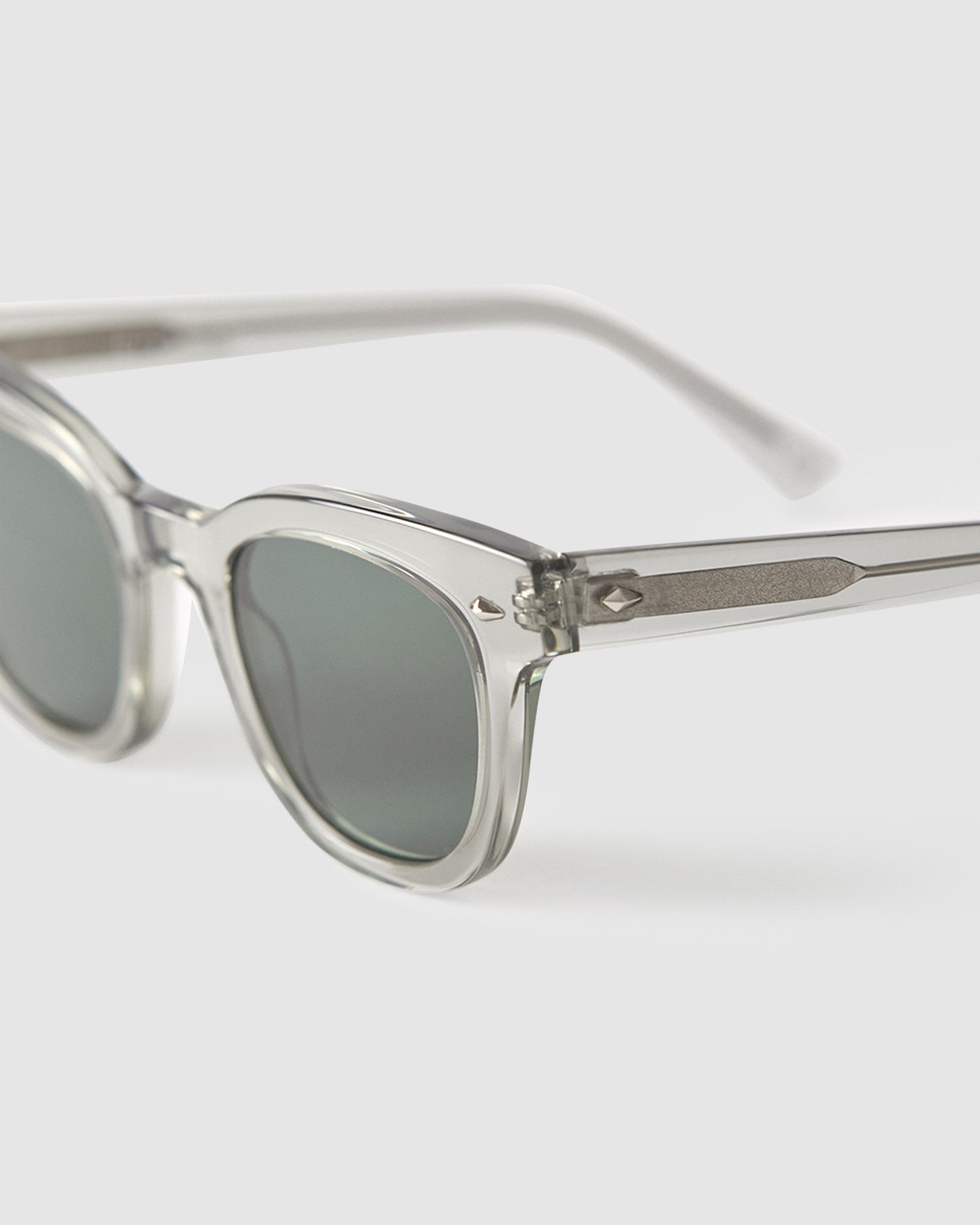 Dylan Smoke Sunglasses Polished Crystal Clear