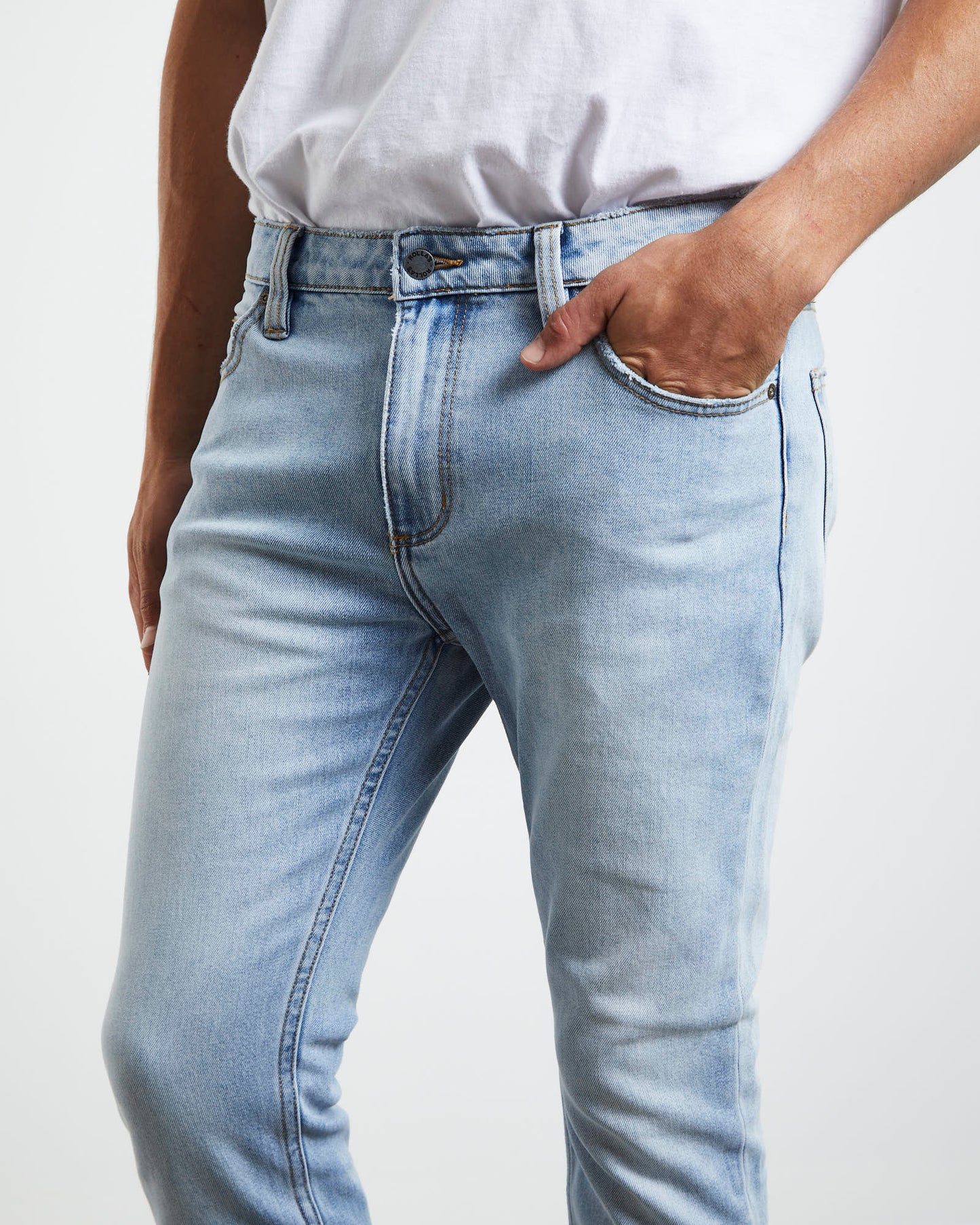 Rollies Skinny Denim Jeans Beached