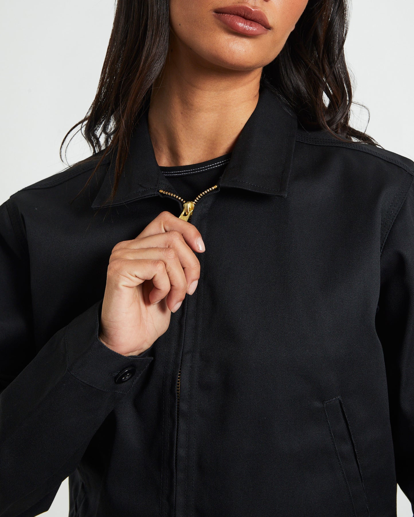 Eisenhower Cropped Jacket Black