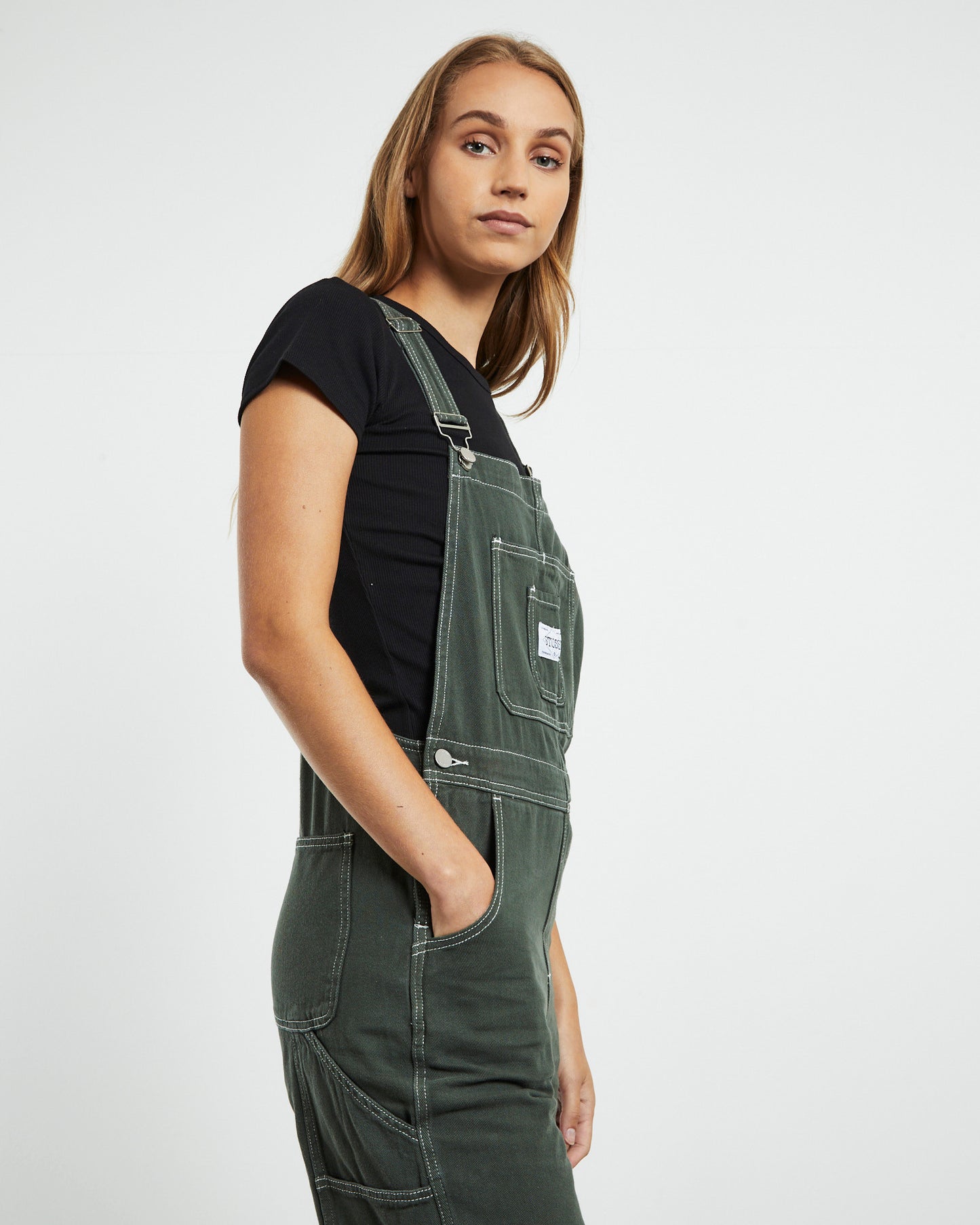 Nevada Denim Overalls Fern Green