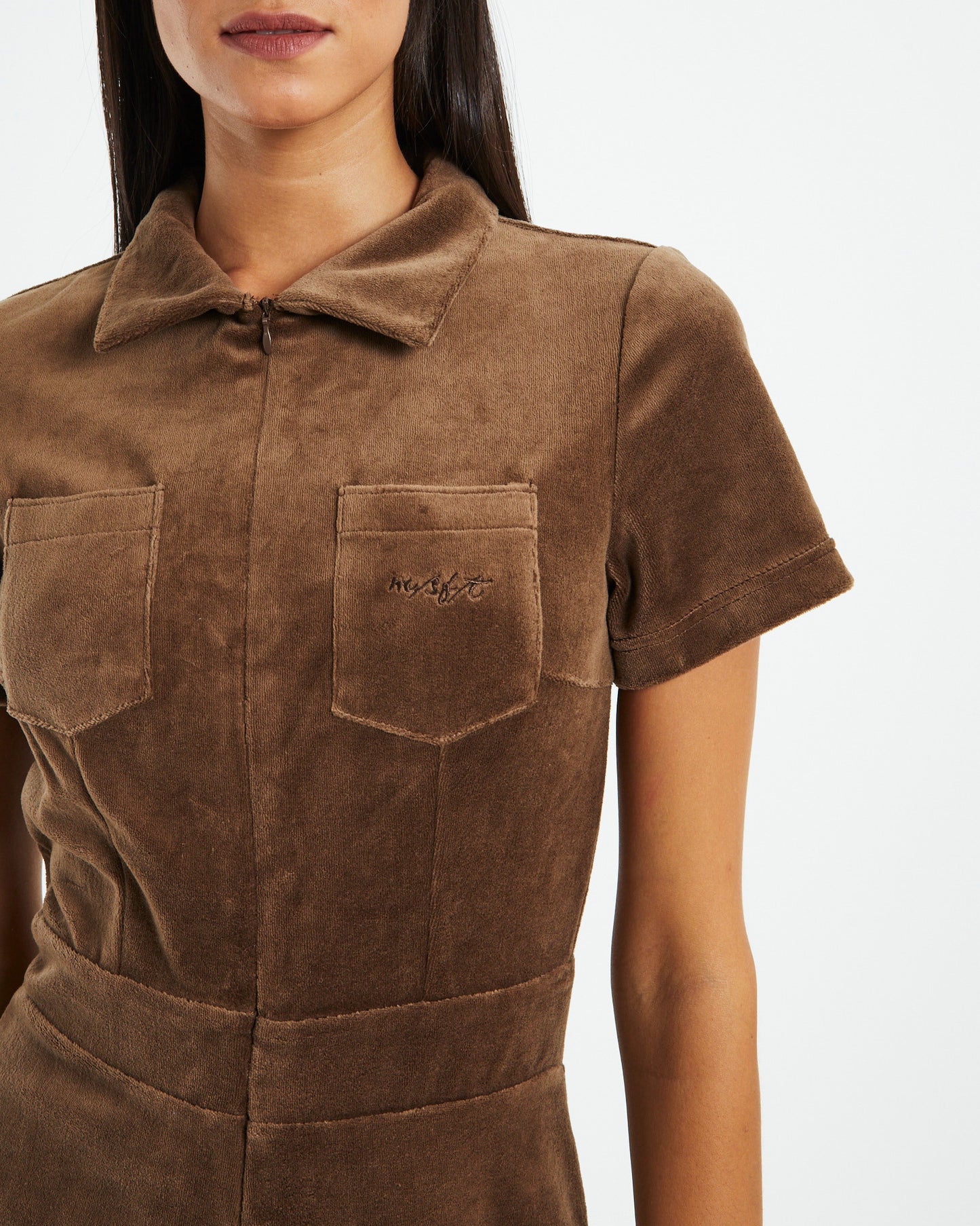 Soleil Playsuit Chocolate Brown