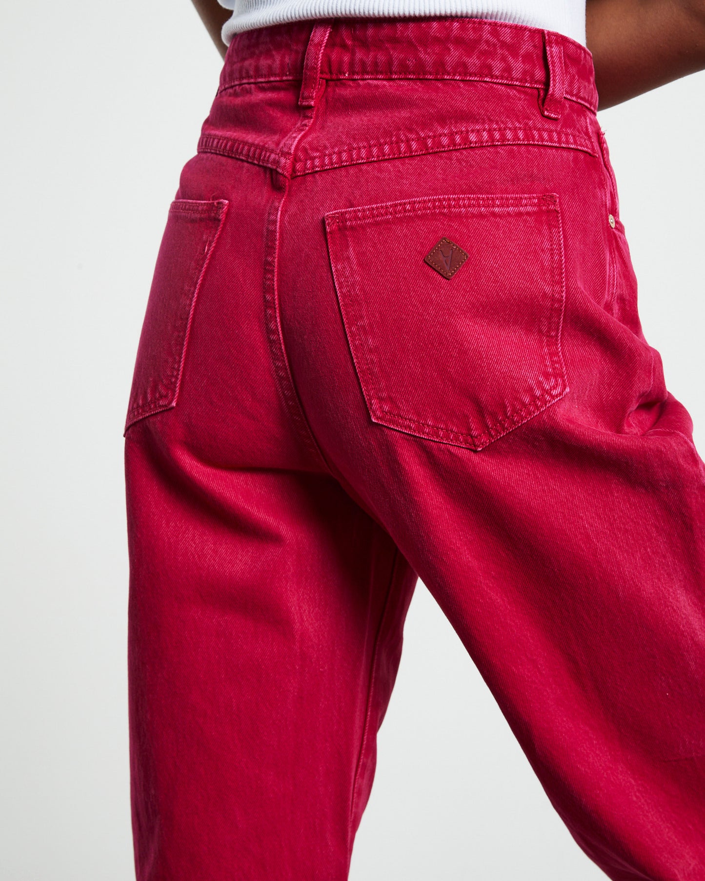 A Carrie Jeans Magenta Pink