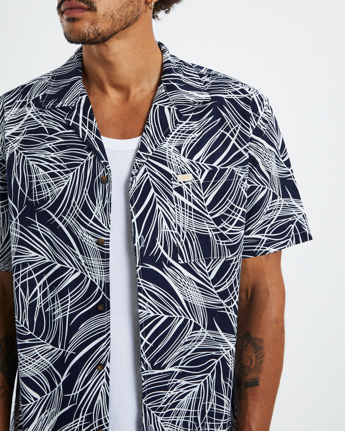 Holiday Short Sleeve Shirt Black/White