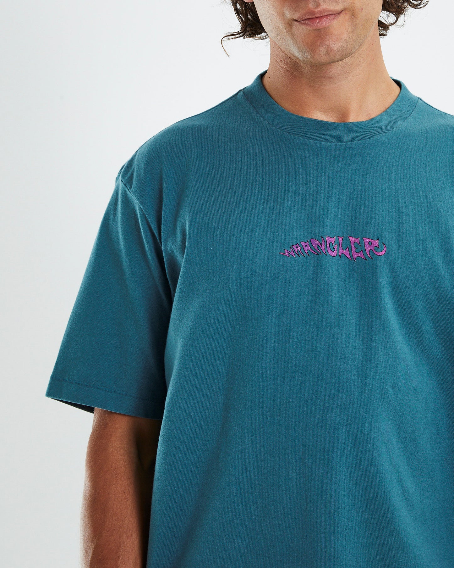Teeth & Tongue Baggy T-Shirt Vintage Teal